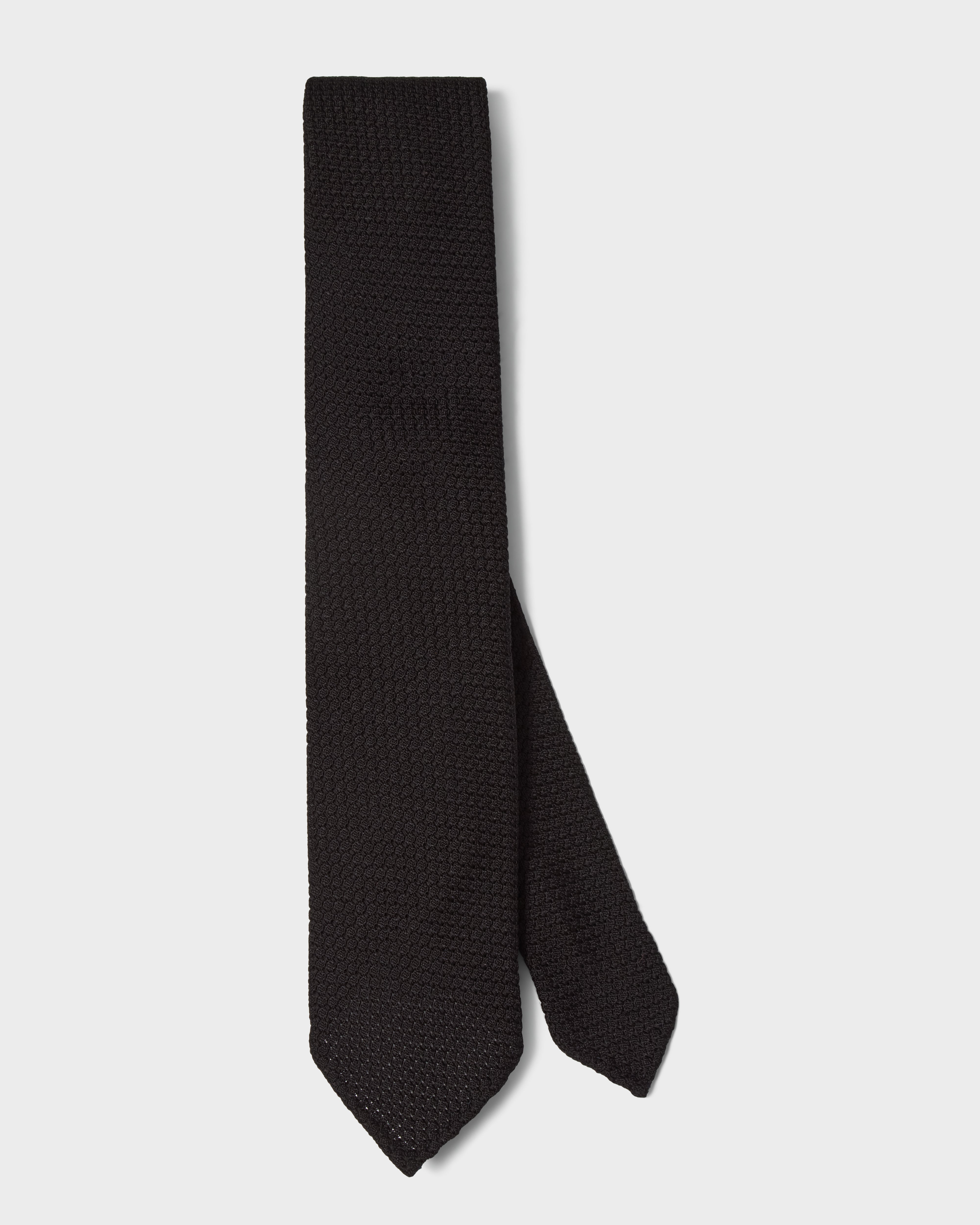 Grenadine Silk Tie - Black | Berg & Berg