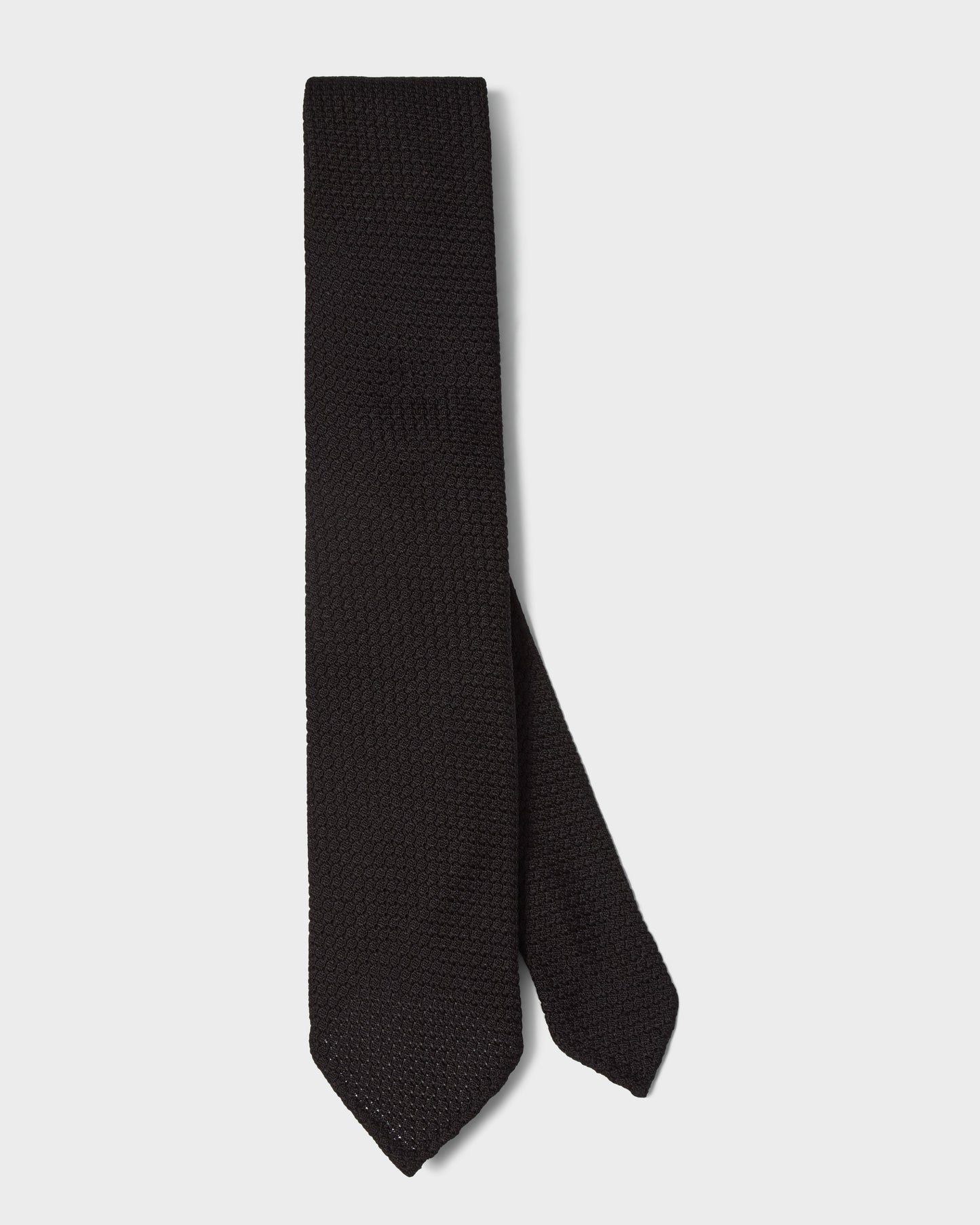 Grenadine Silk Tie - Black | Berg & Berg