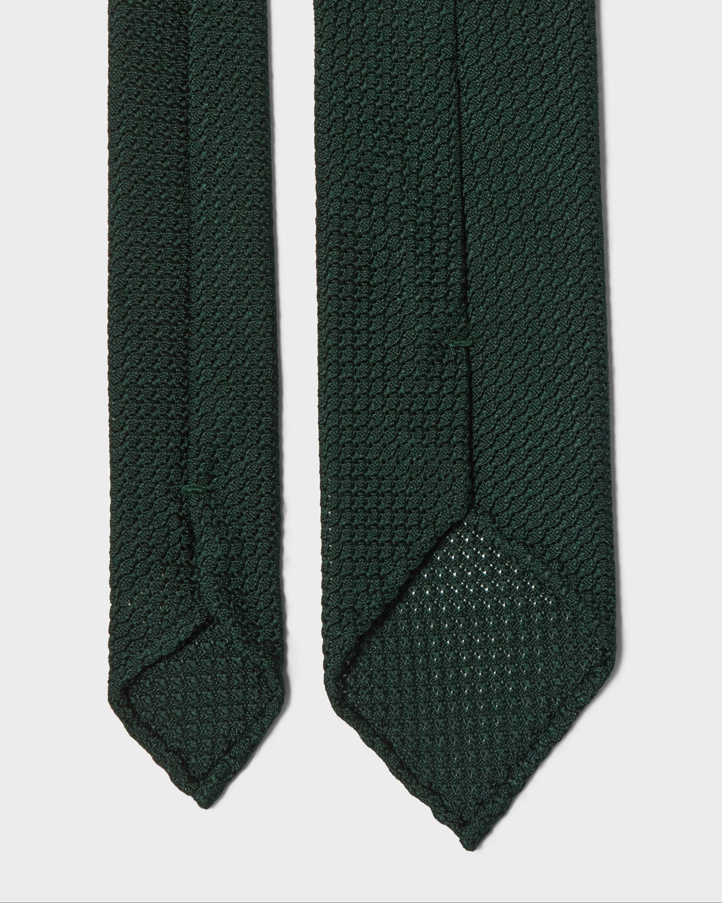 Grenadine Silk Tie - Bottle Green | Berg & Berg