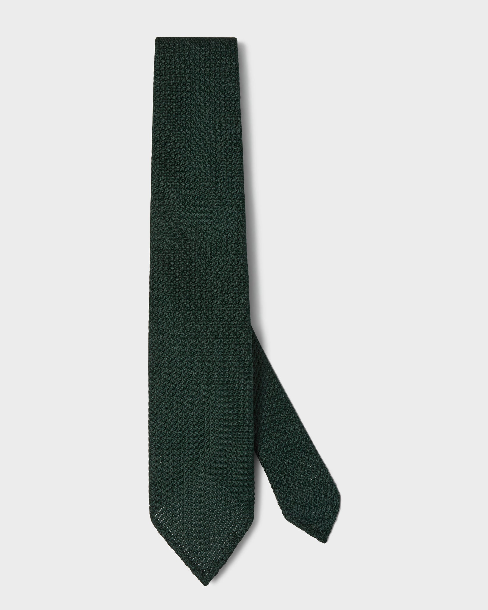 Grenadine Silk Tie - Bottle Green | Berg & Berg