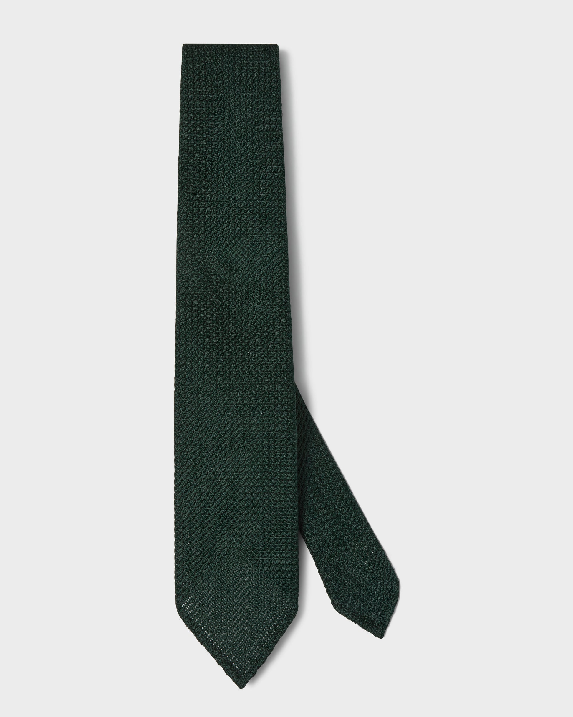 Grenadine Silk Tie - Bottle Green | Berg & Berg