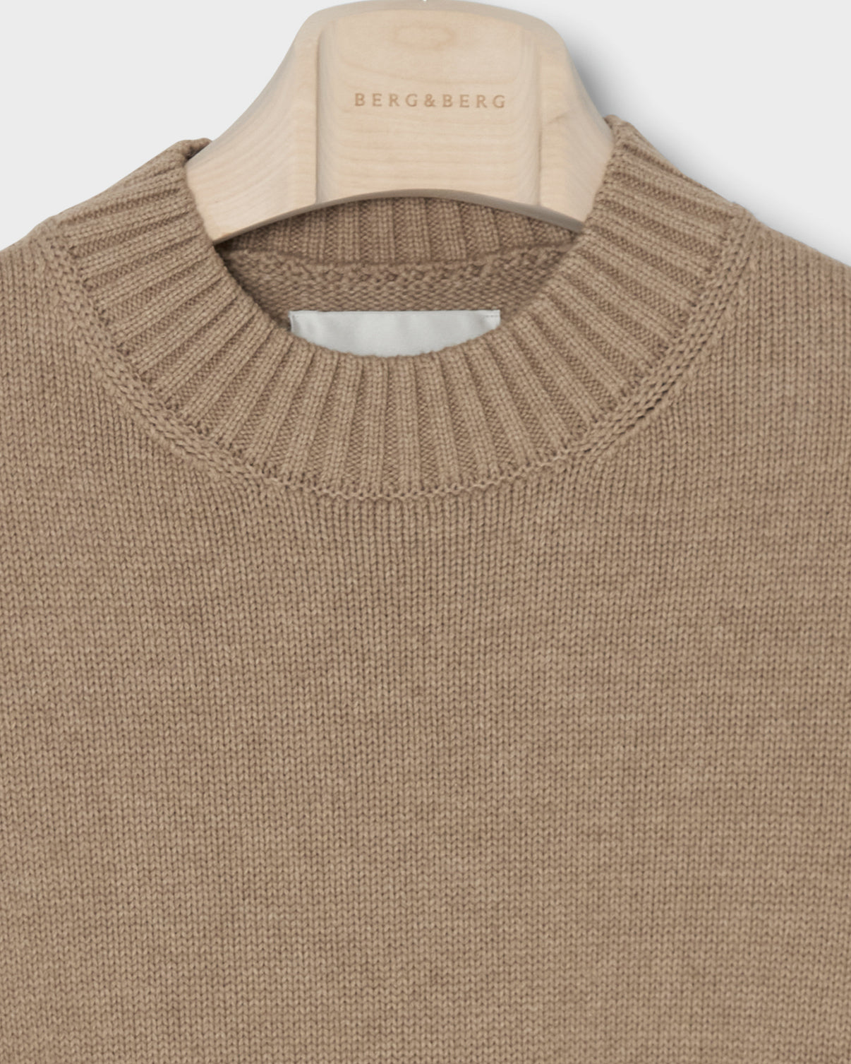 Ben Cotton Crew Neck - Hazel Brown bergbergstore