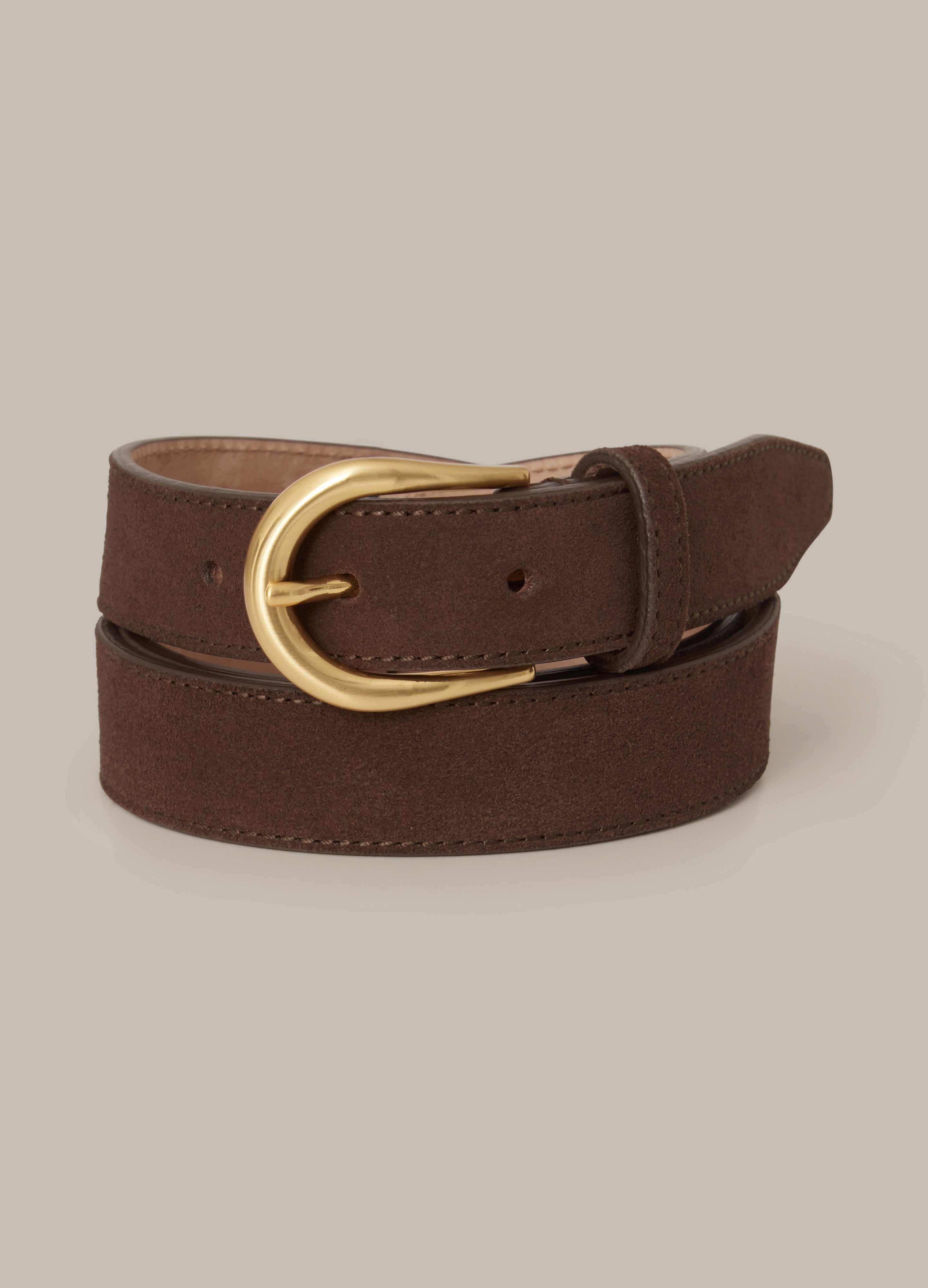 Suede Belt - Dark Brown Berg & Berg