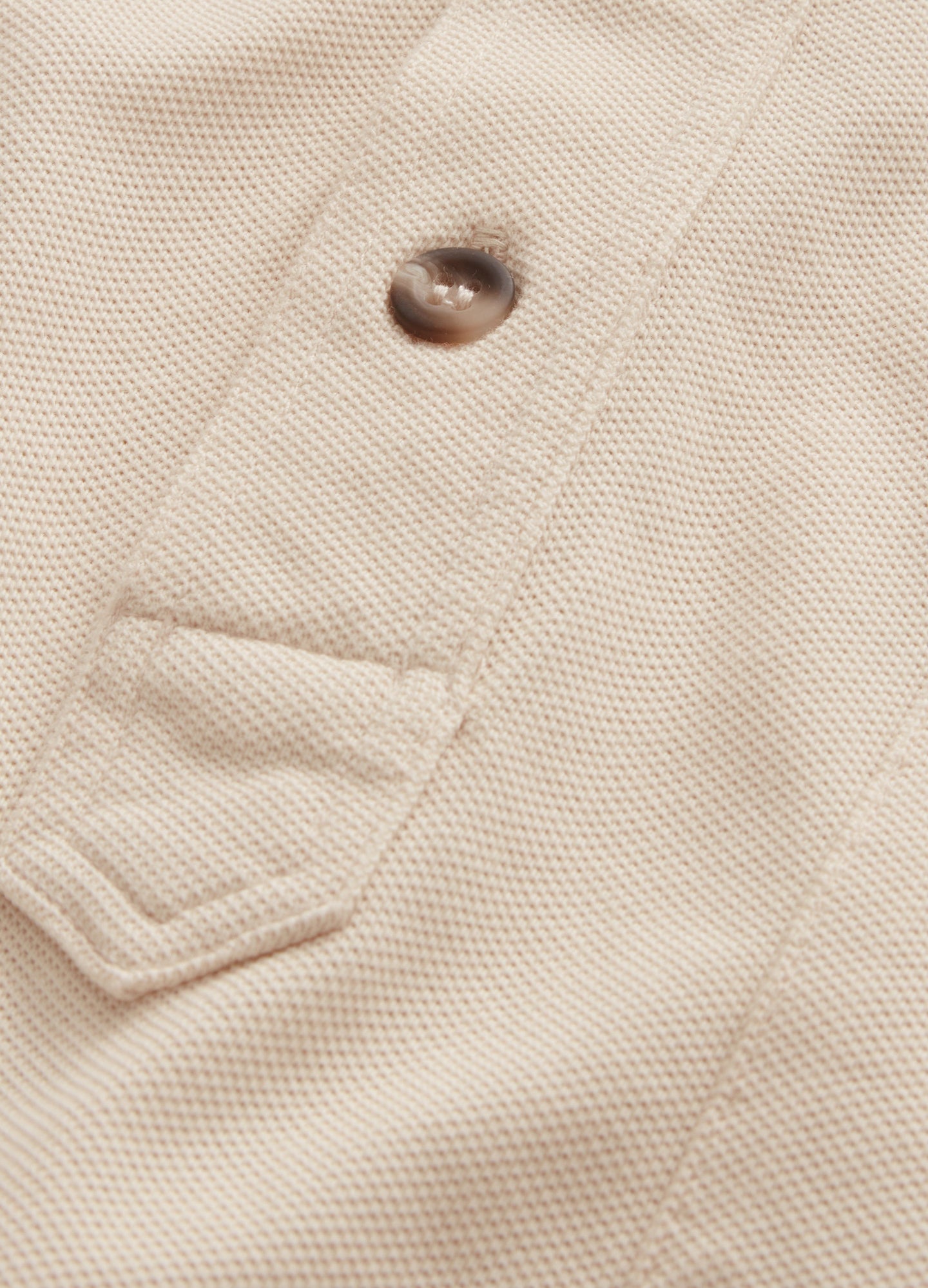 Teddy Long Sleeve Polo Shirt - Sand Berg & Berg