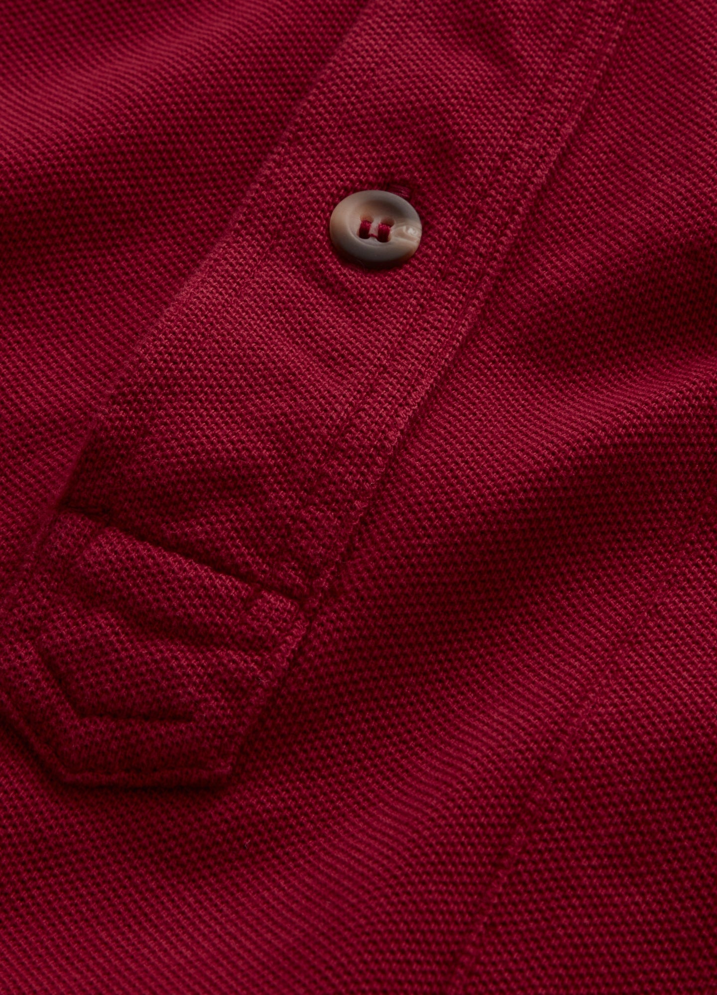 Teddy Long Sleeve Polo Shirt - Deep Red – Berg & Berg
