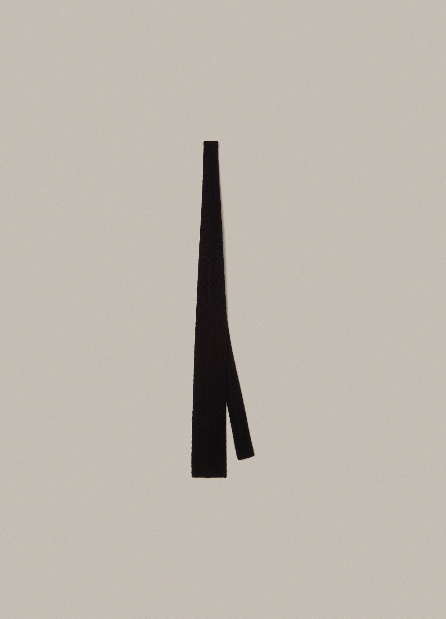 Knitted Zigzag Tie - Black | Berg & Berg