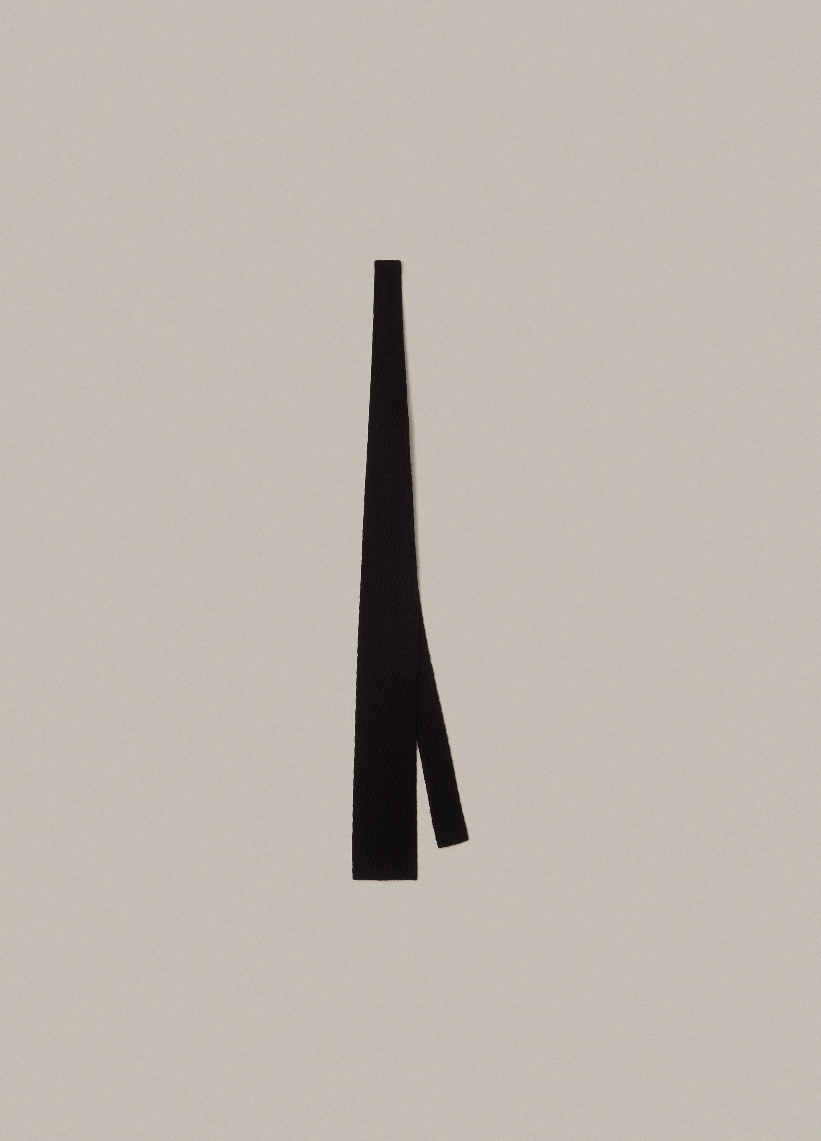 Knitted Zigzag Tie - Black | Berg & Berg