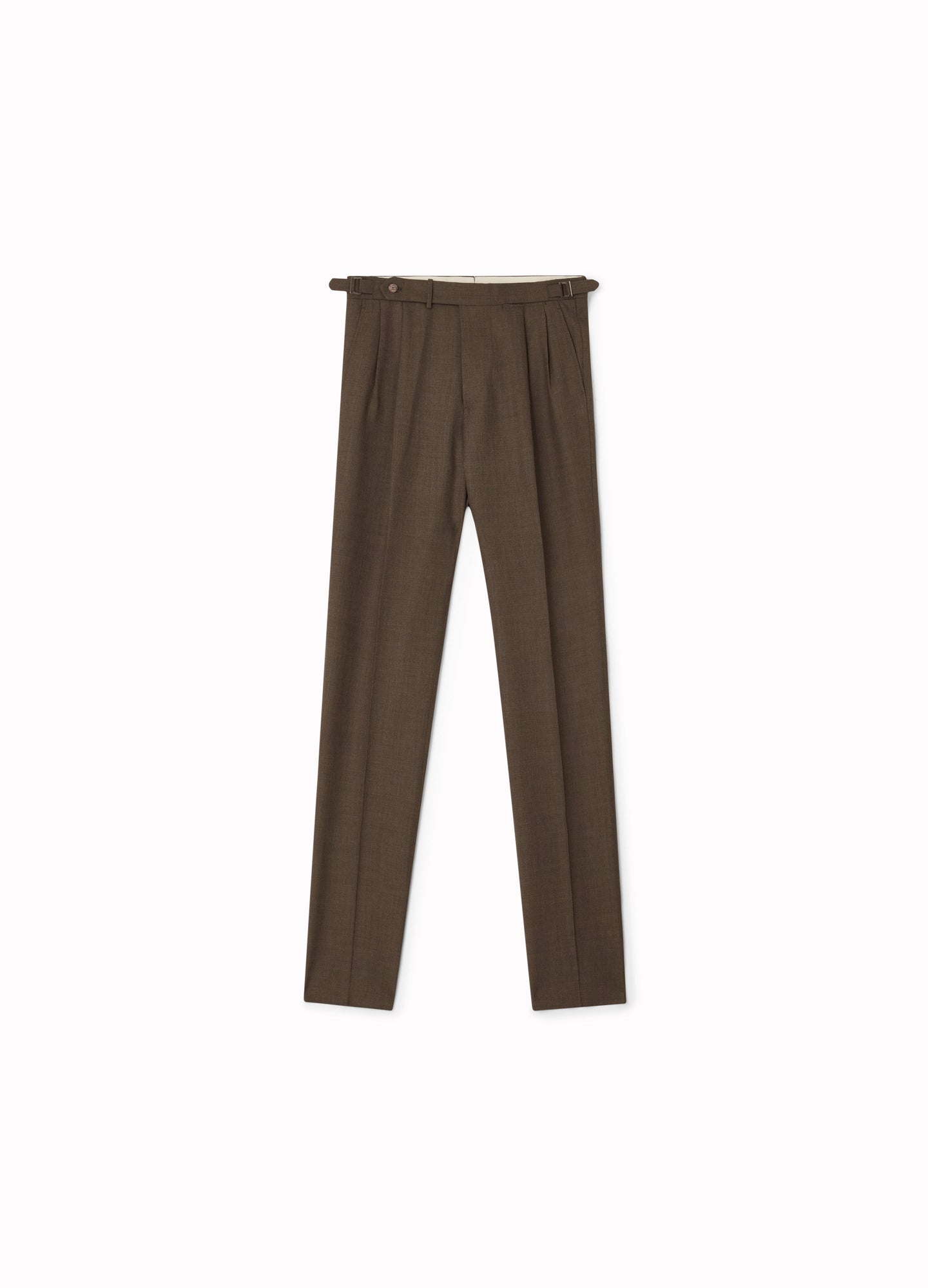 Antonio High Twist Wool Trousers - Moss Berg & Berg