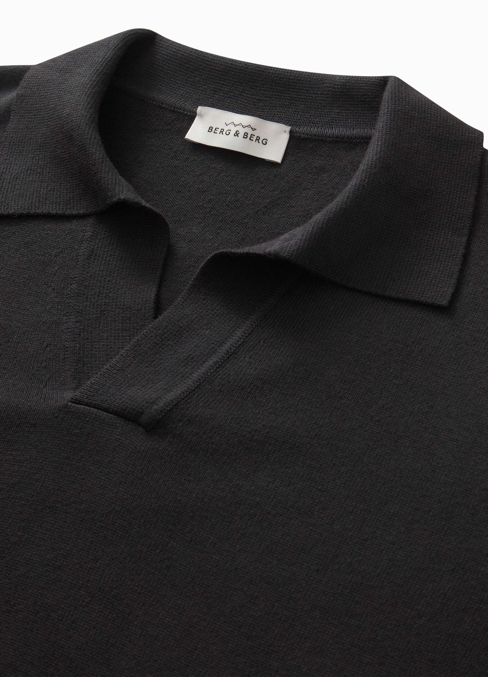 Bernt Knitted Polo - Black Berg & Berg