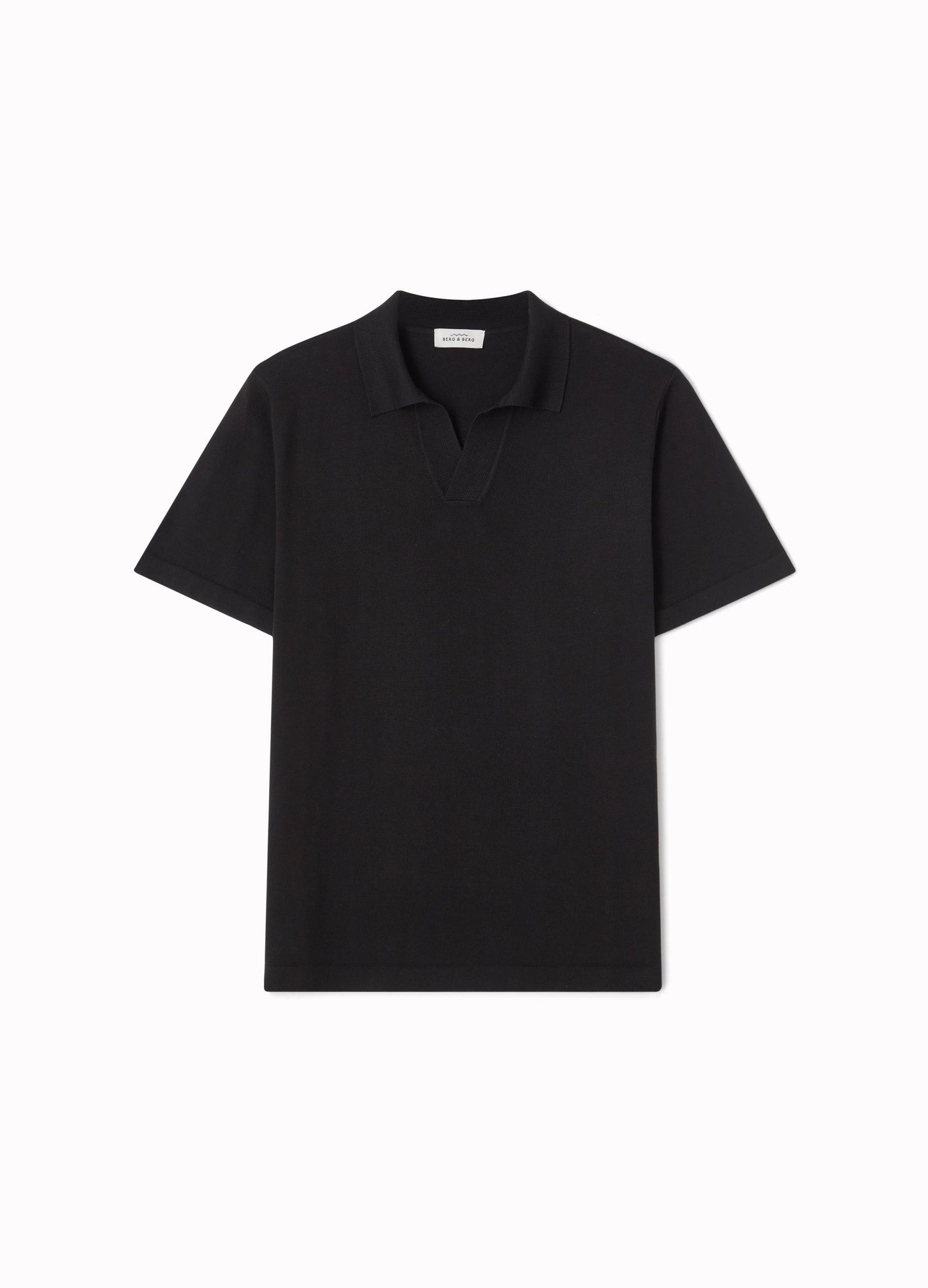 Bernt Knitted Polo - Black Berg & Berg