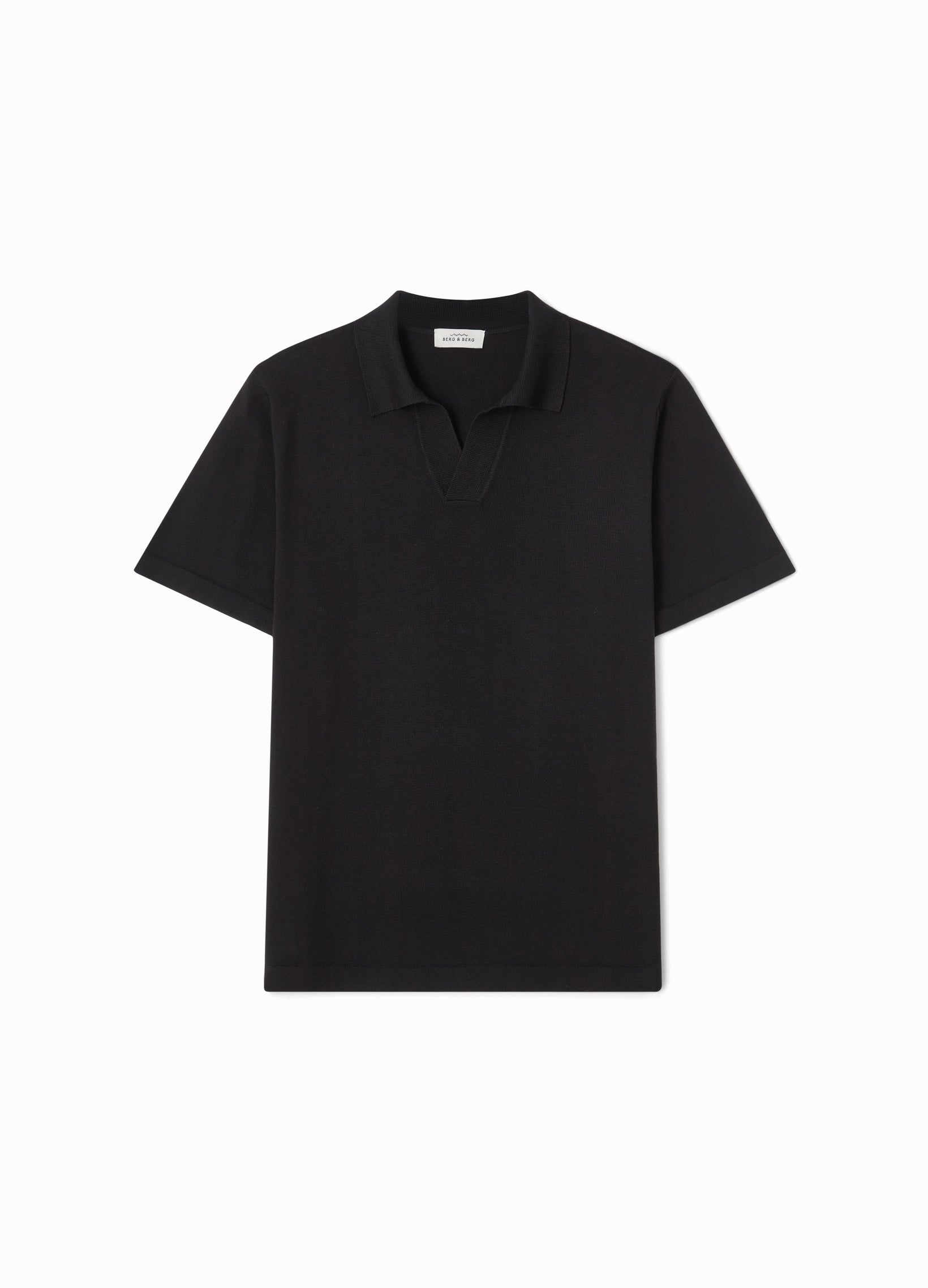 Bernt Knitted Polo - Black Berg & Berg