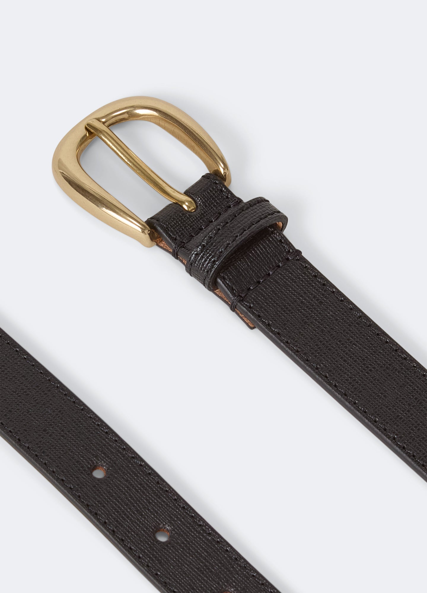 Leather Belt - Black Saffiano