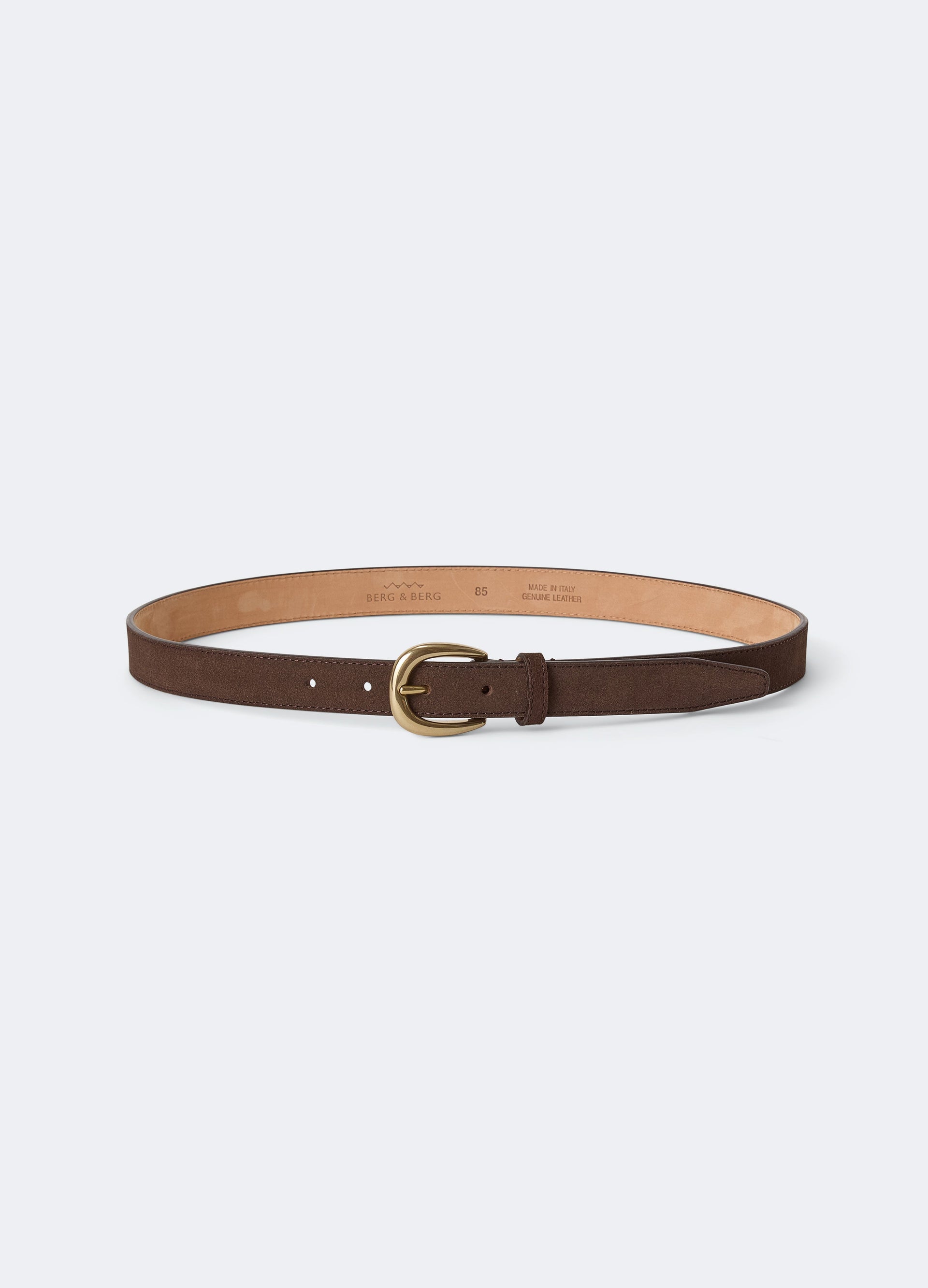 Suede Belt - Dark Brown Berg & Berg