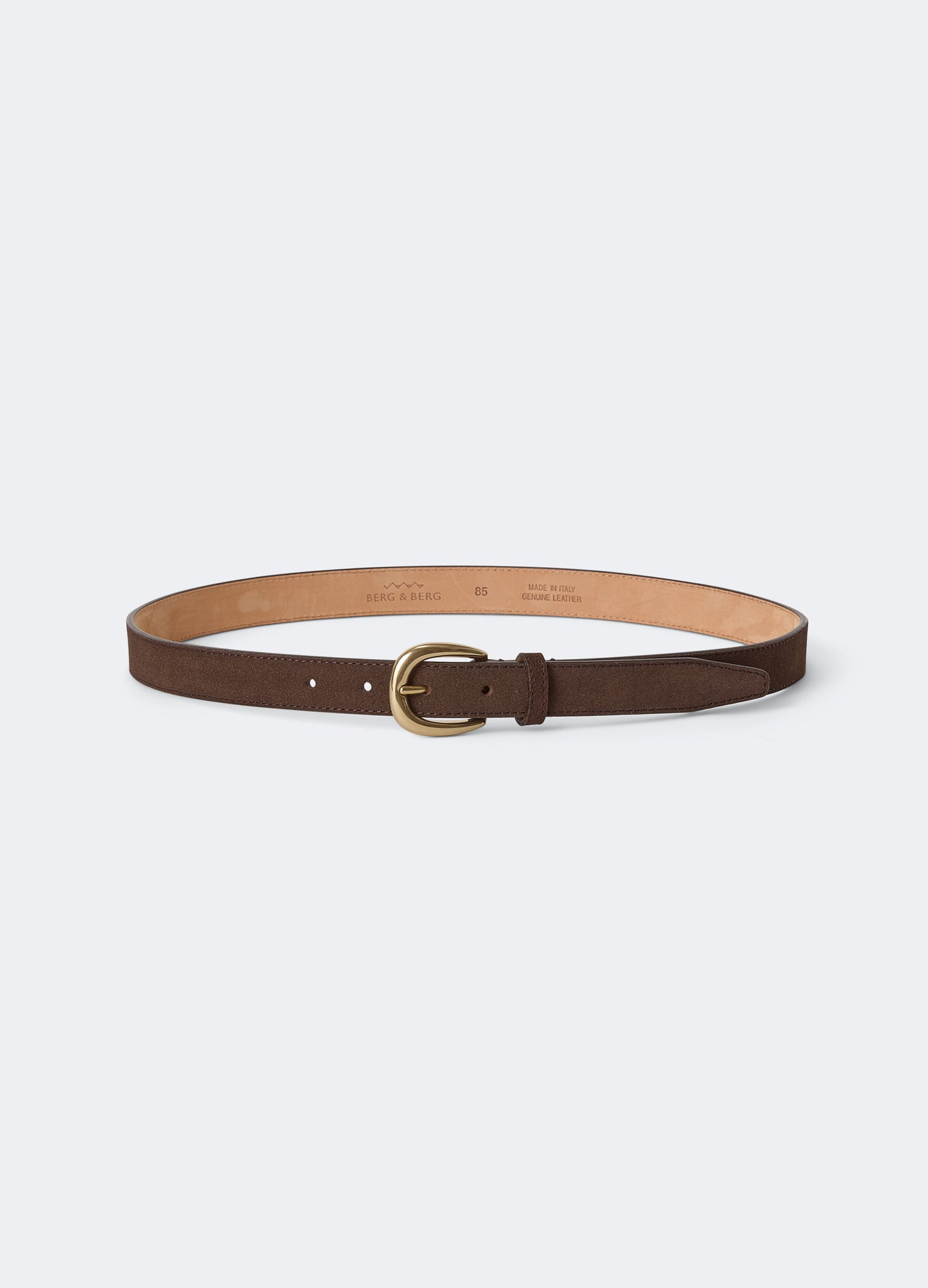 Suede Belt - Dark Brown