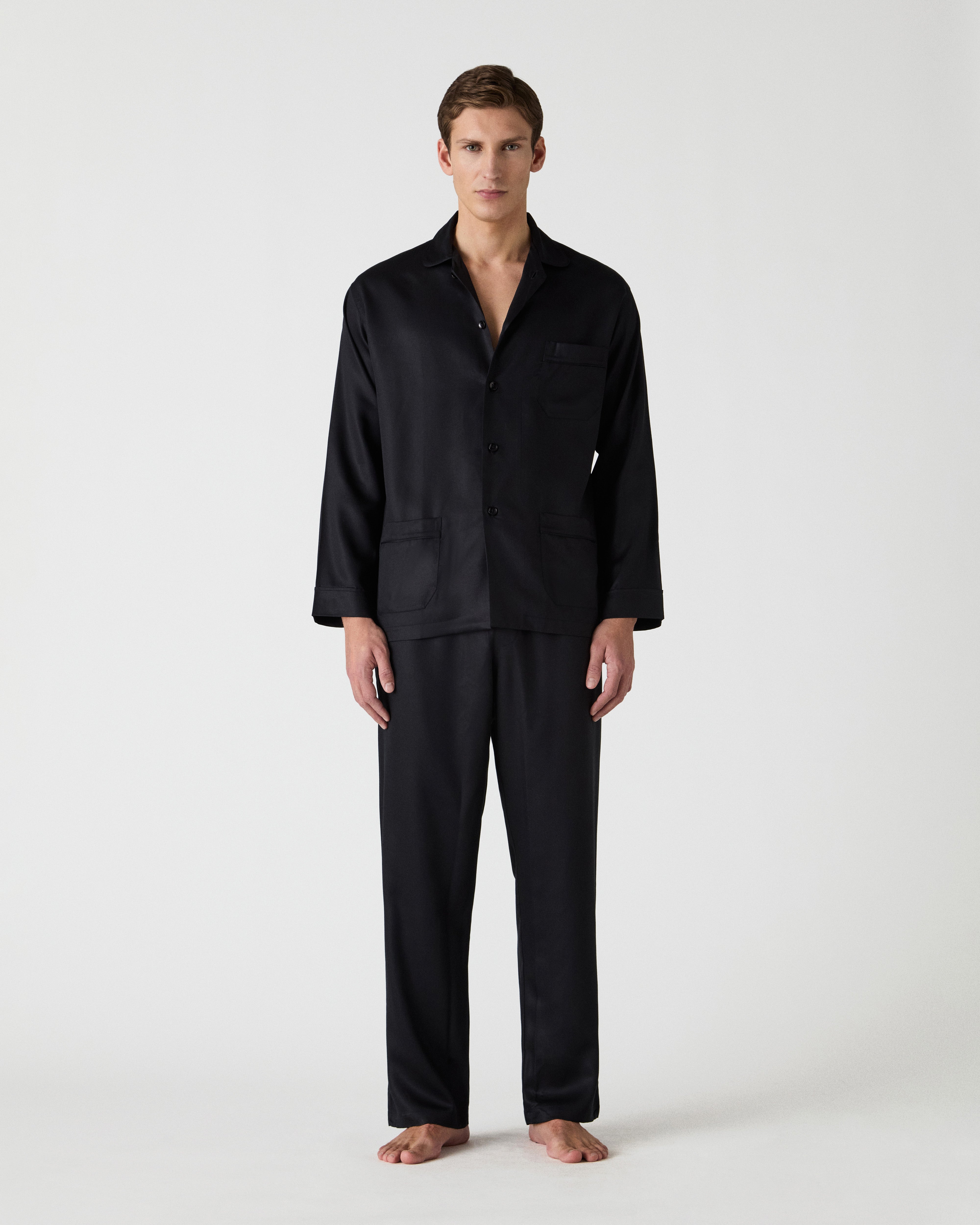 Olle Lyocell Pyjama - Black Berg & Berg