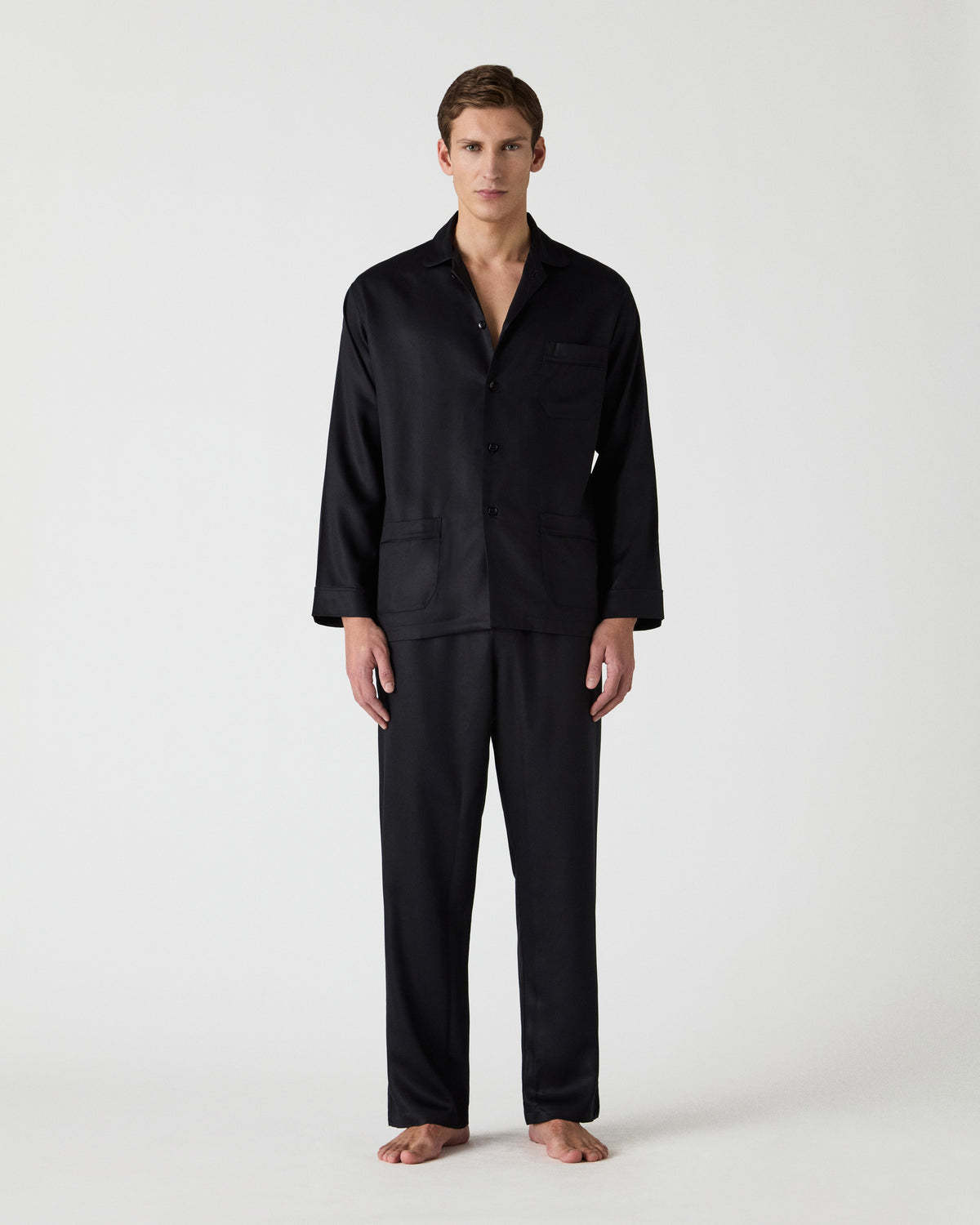 Olle Lyocell Pyjama - Black Berg & Berg