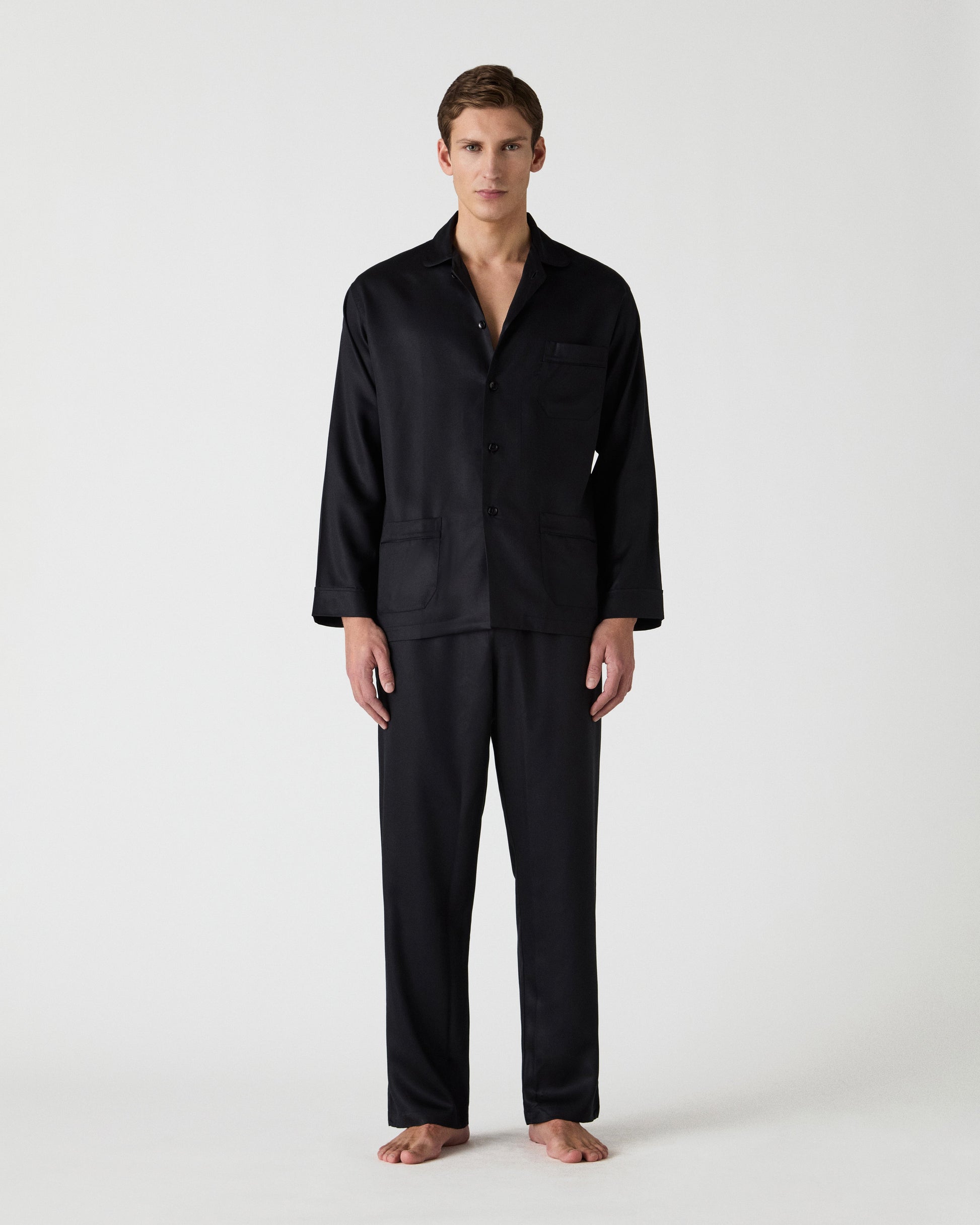 Olle Lyocell Pyjama - Black Berg & Berg