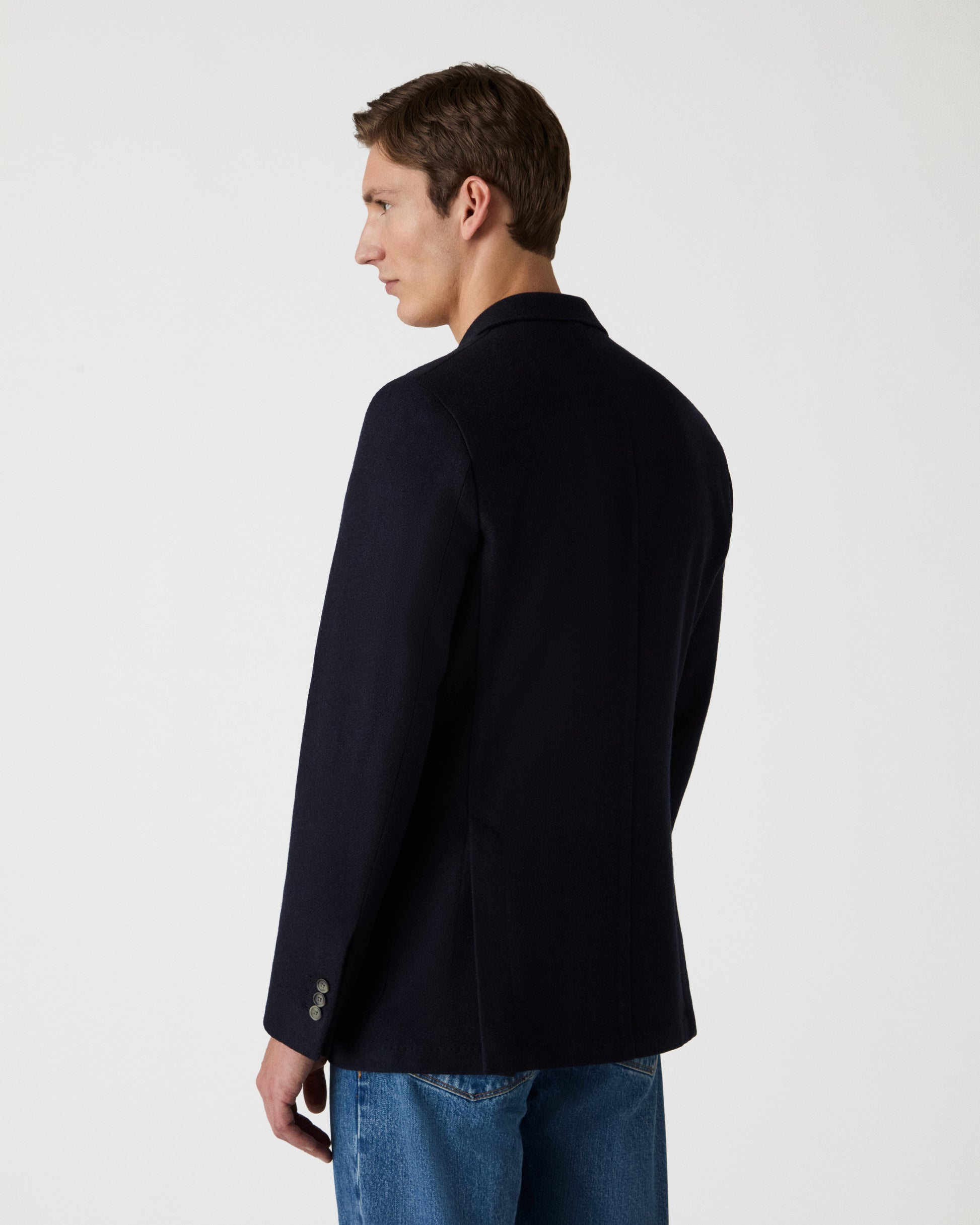 Dante Unlined Tweed Jacket - Blue Berg & Berg