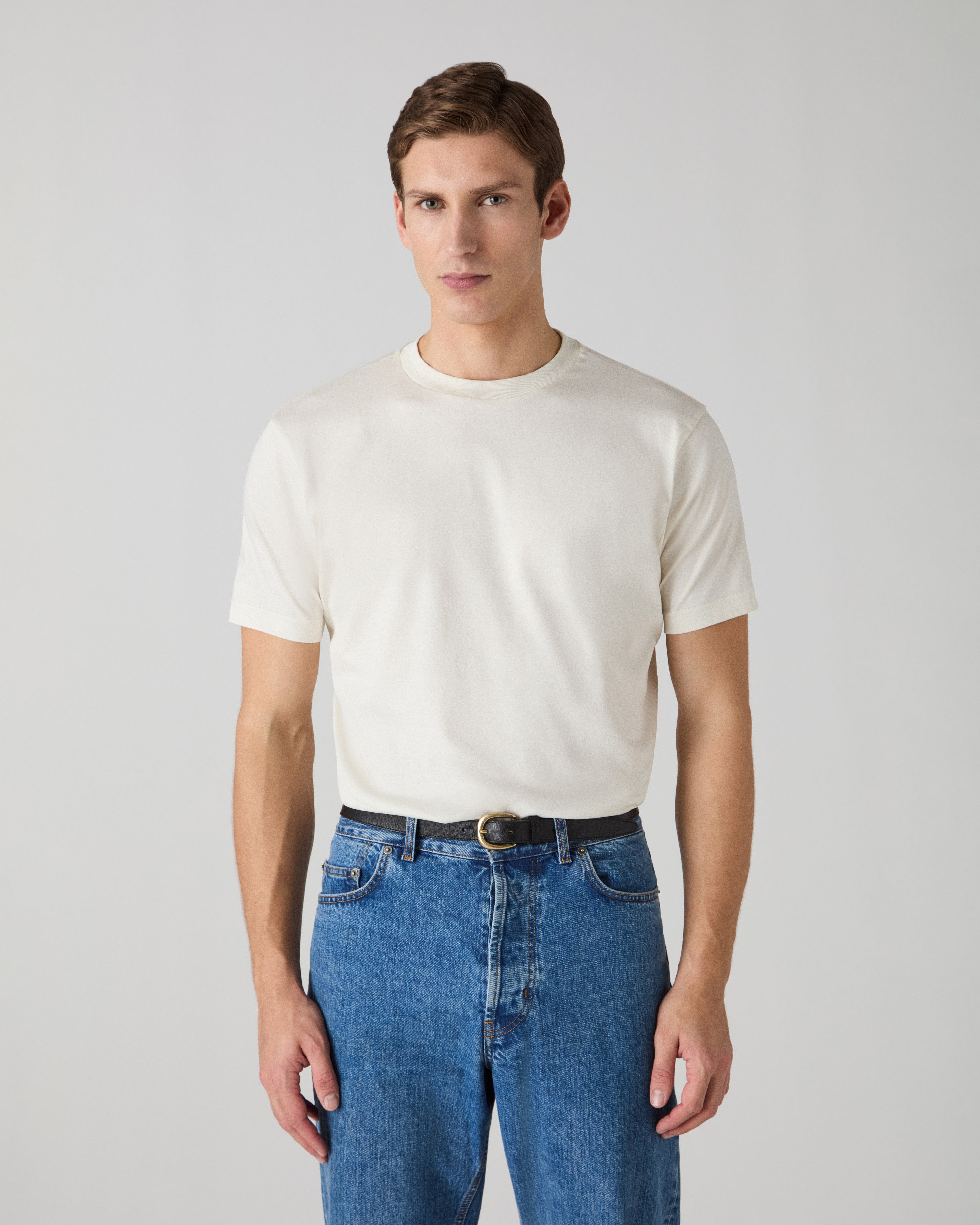 Tony Mercerized T-Shirt - White Berg & Berg