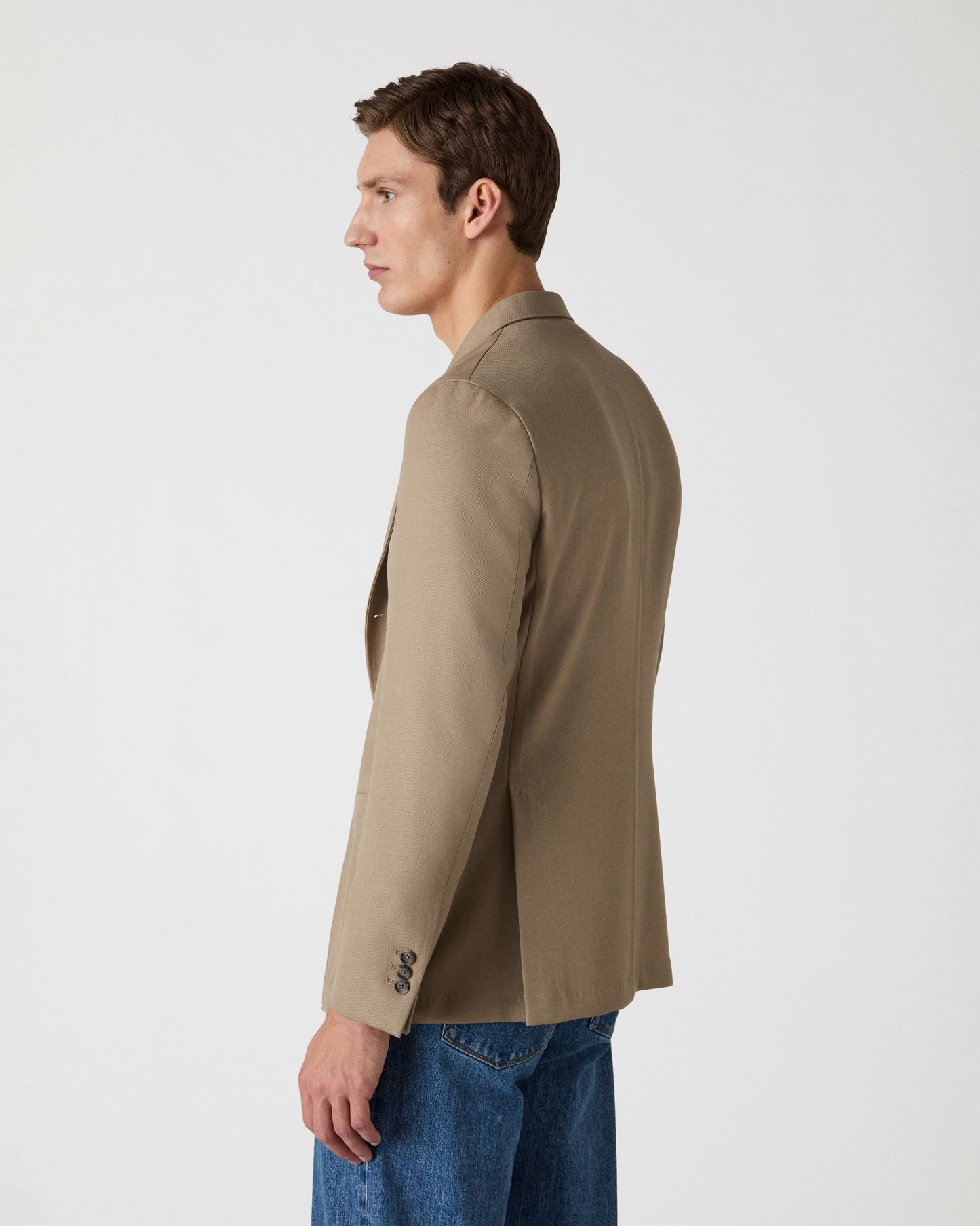 Dante Unlined Cavalry Twill Blazer - Sand Berg & Berg