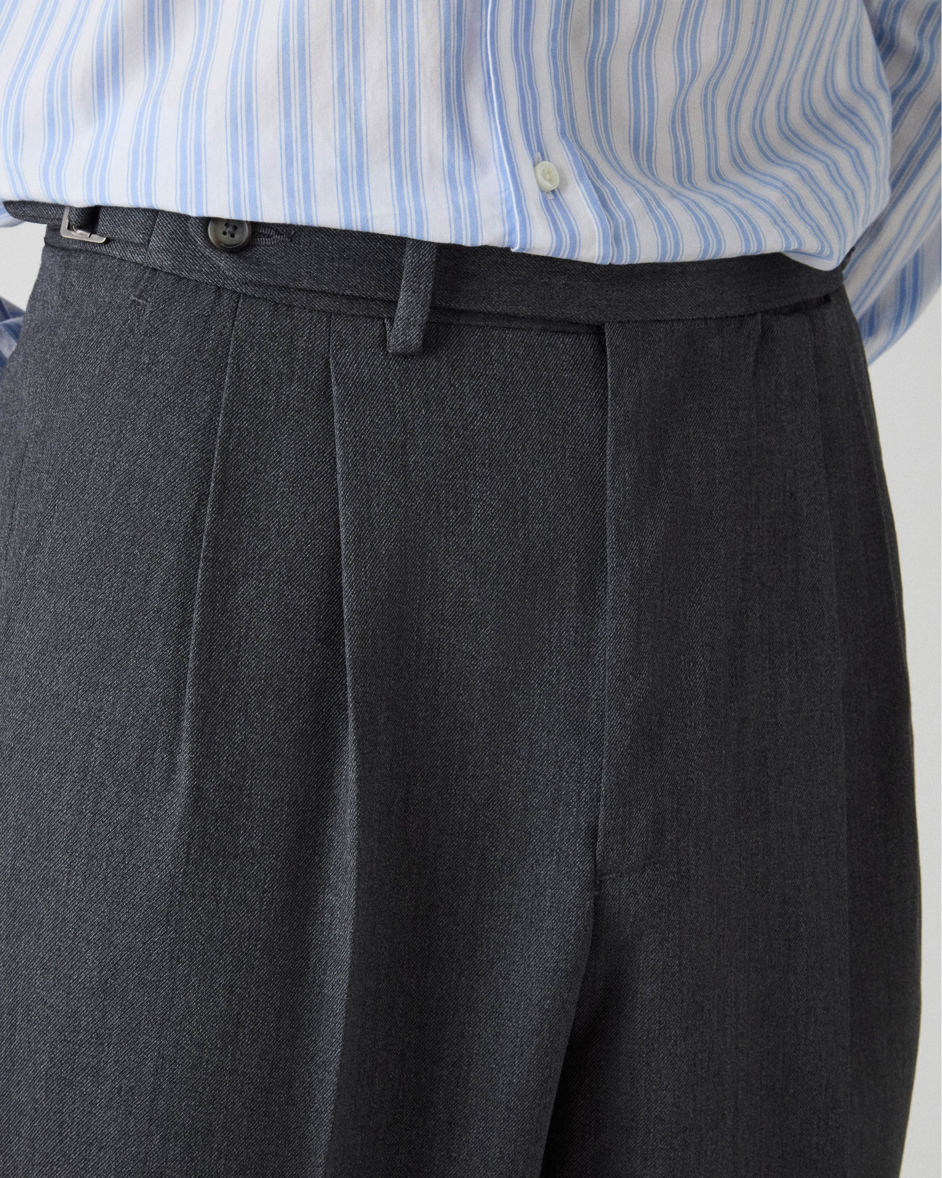 August Cavalry Twill Trousers - Mid Grey Berg & Berg