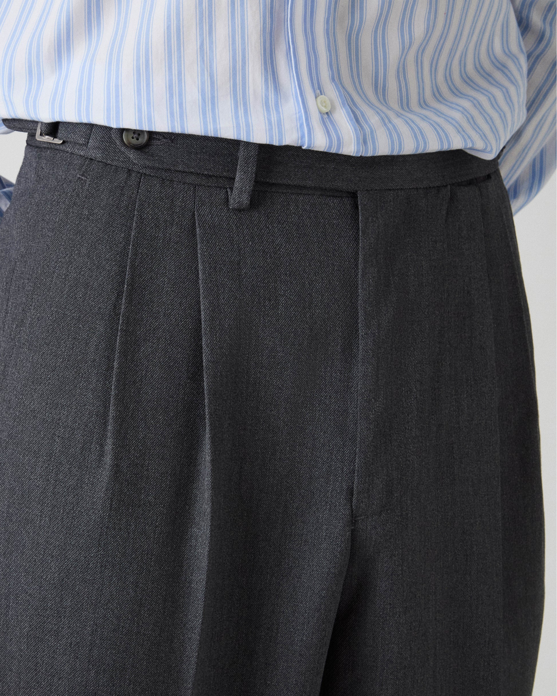 August Cavalry Twill Trousers - Mid Grey Berg & Berg