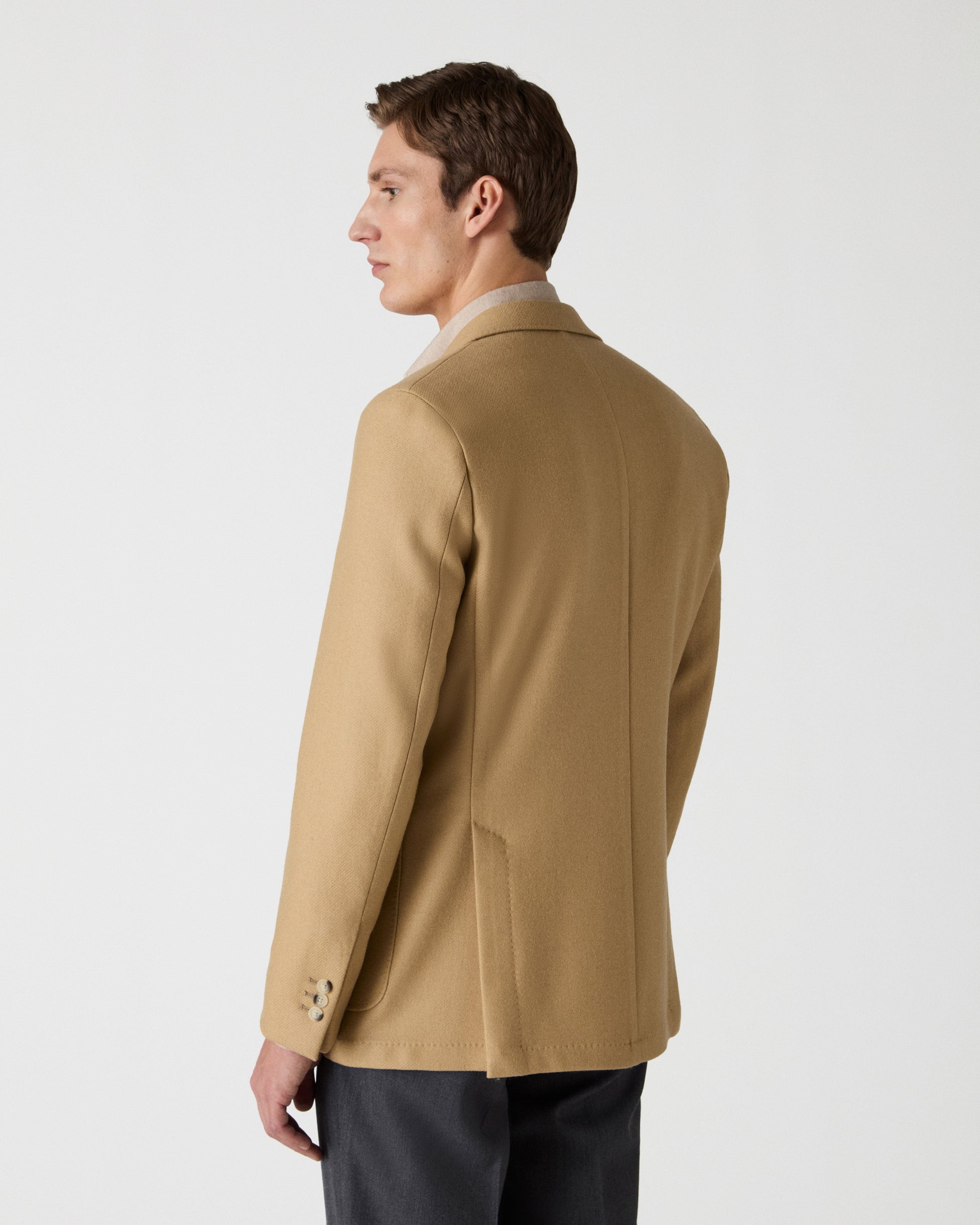 Dante Unlined Tweed Jacket - Beige Berg & Berg