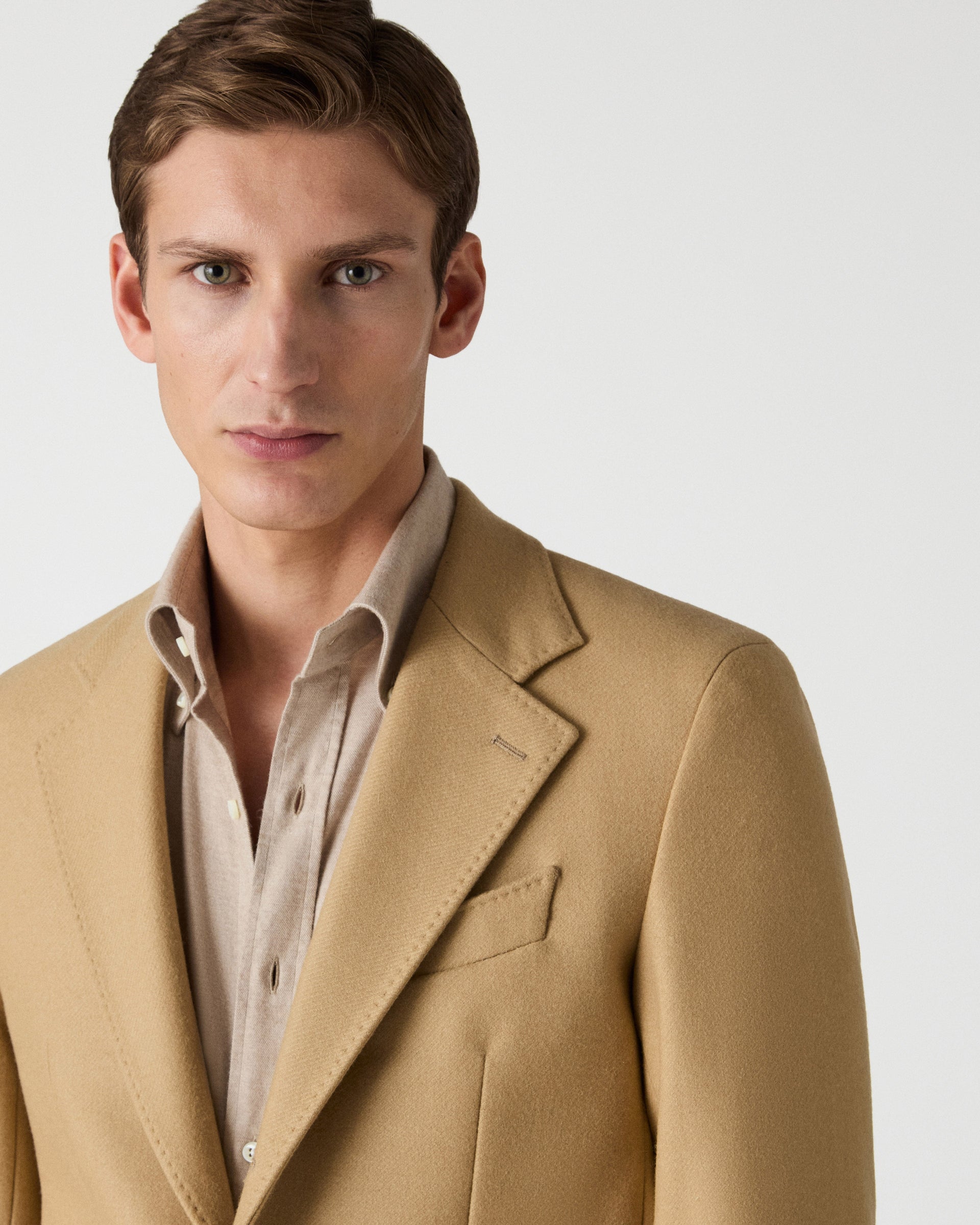 Dante Unlined Tweed Jacket - Beige Berg & Berg