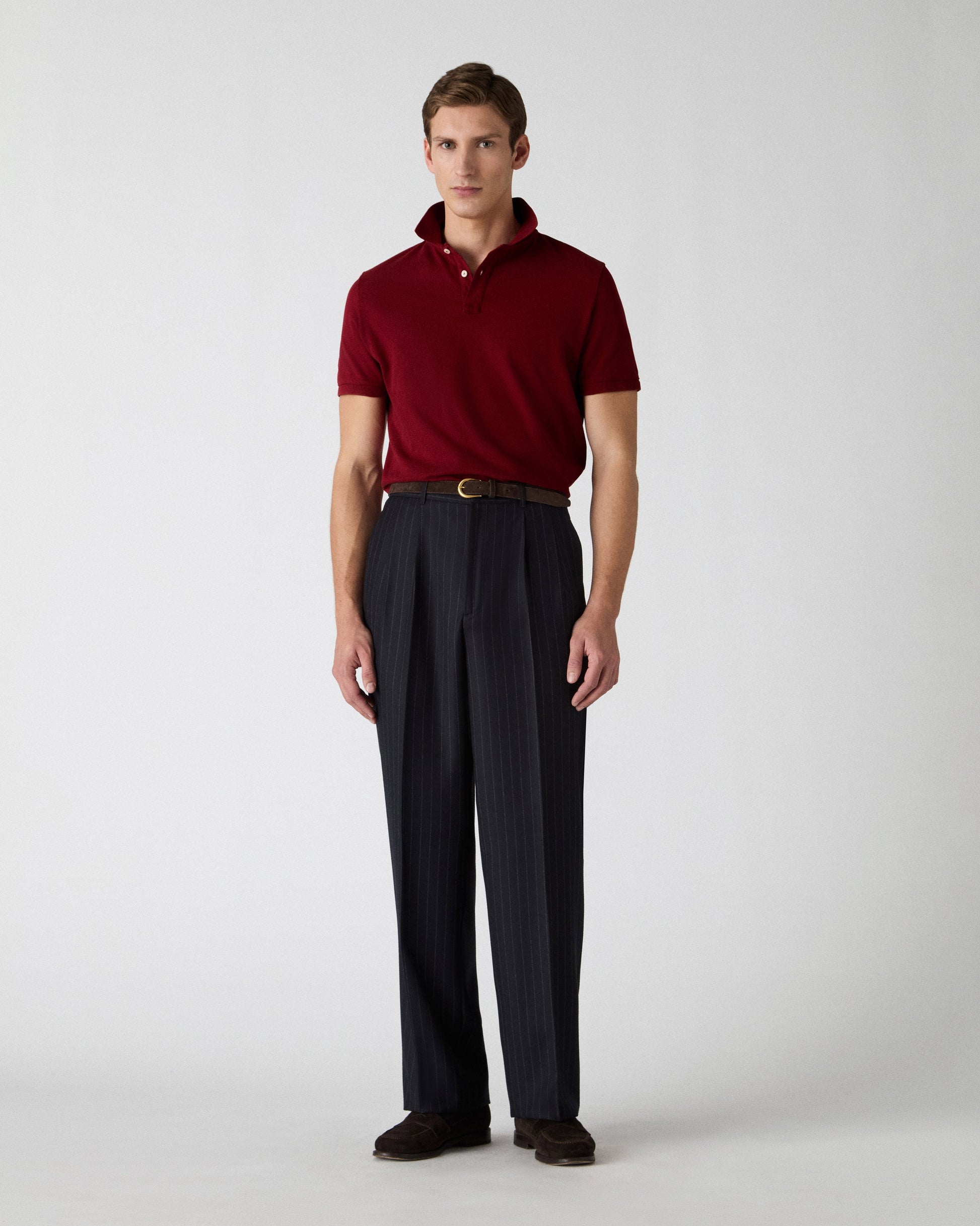 Dante Chalk Stripe Suit - Navy Berg & Berg