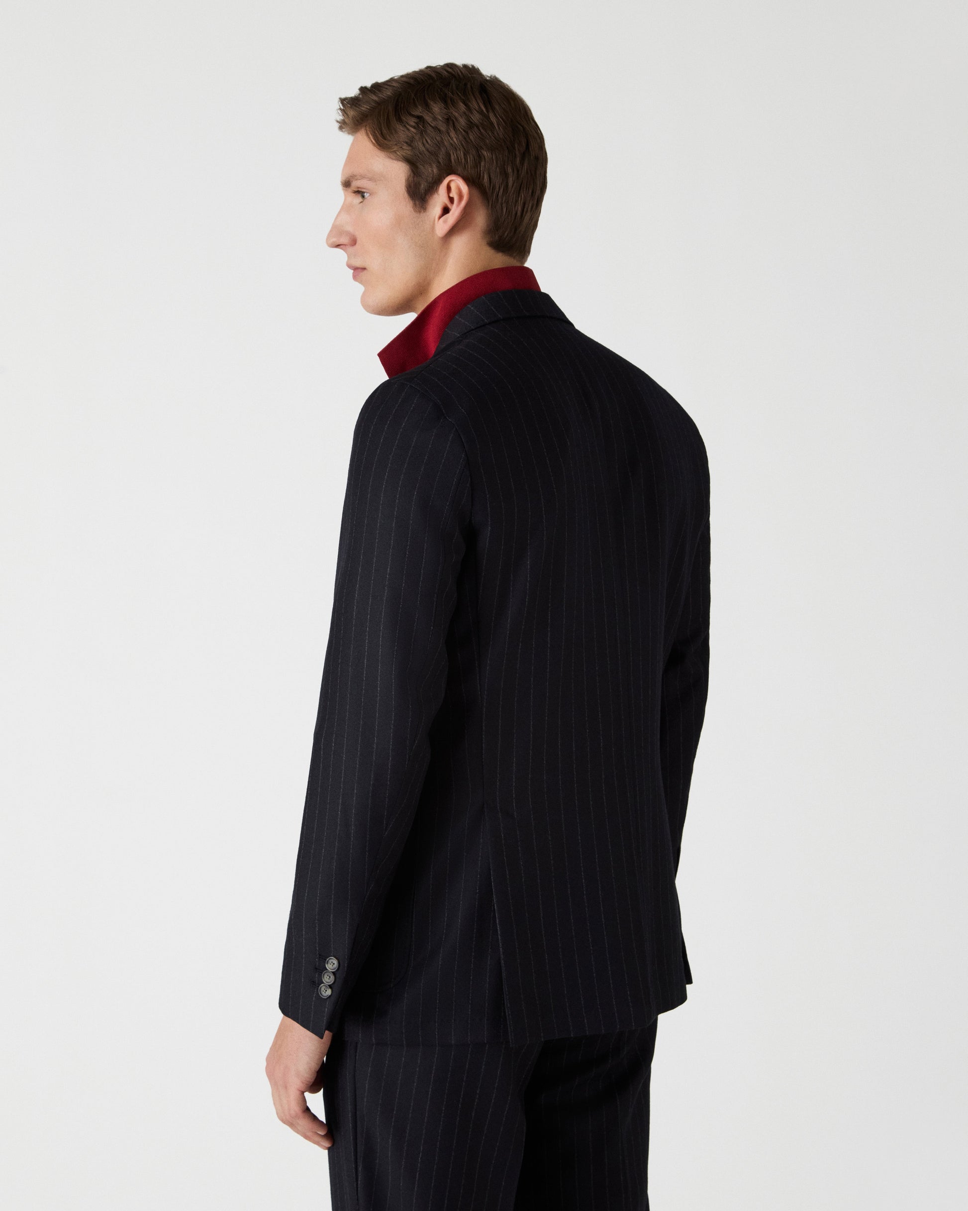Dante Chalk Stripe Suit - Navy Berg & Berg
