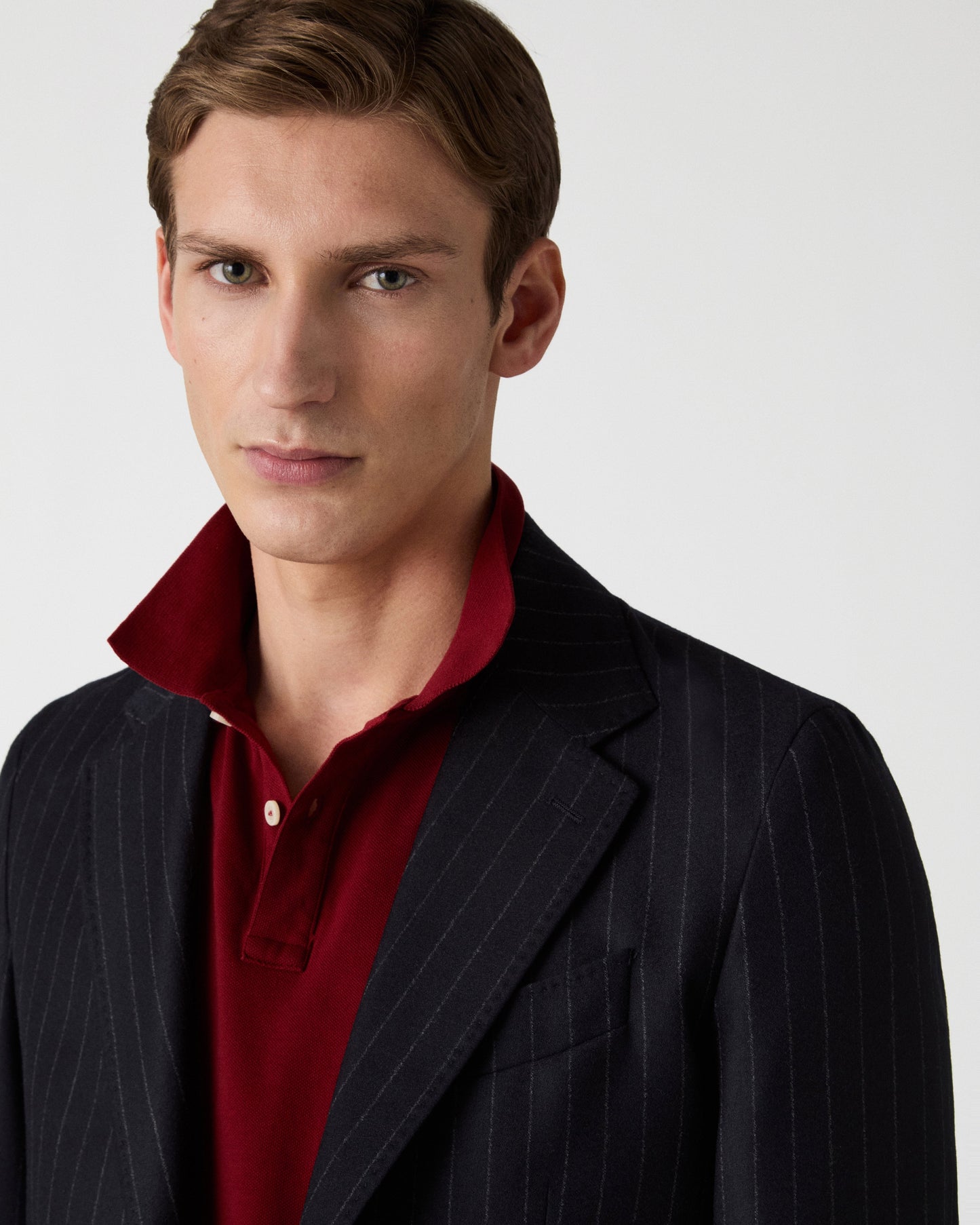 Dante Chalk Stripe Suit - Navy Berg & Berg
