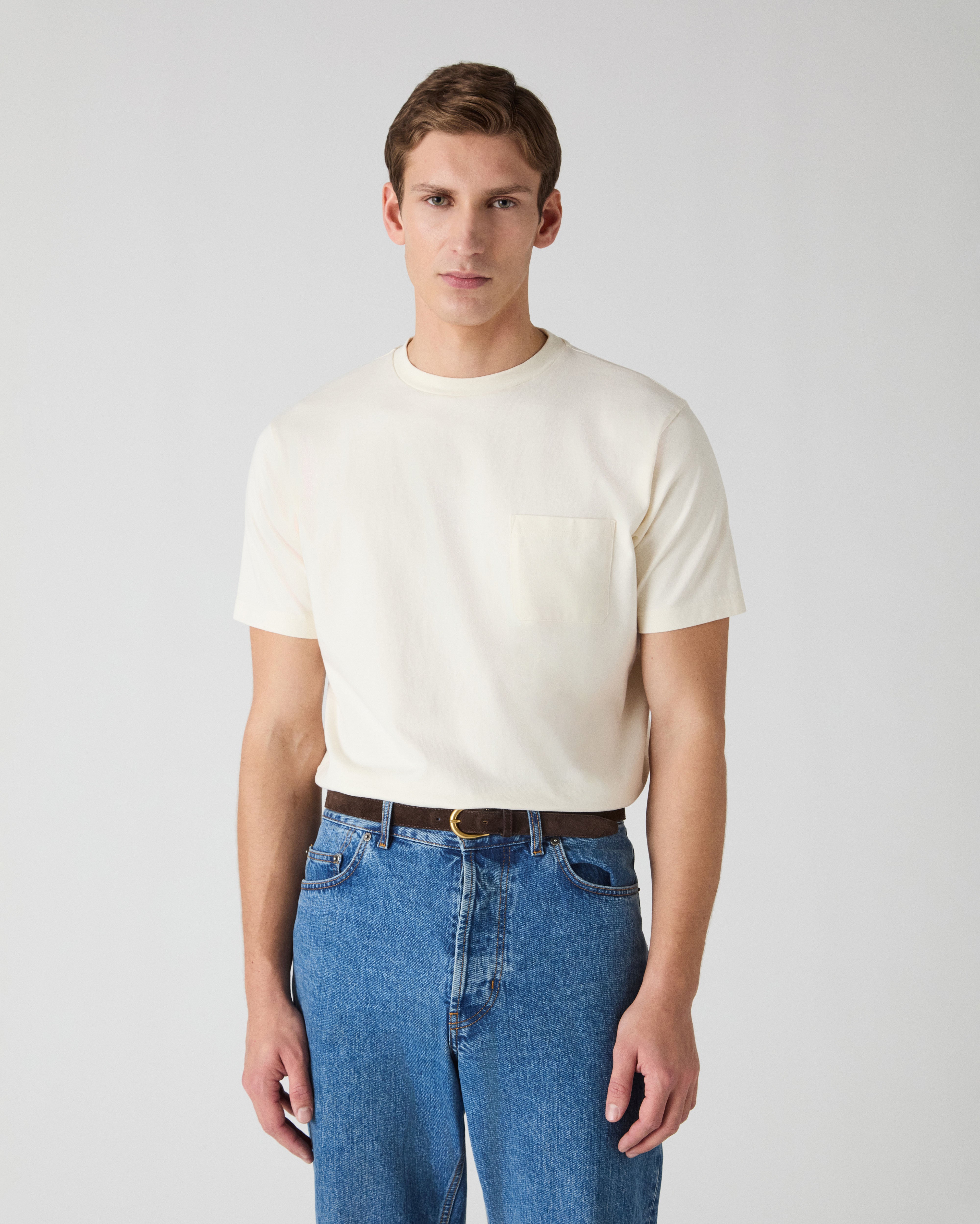 Torgny Pocket T-Shirt - White Berg & Berg