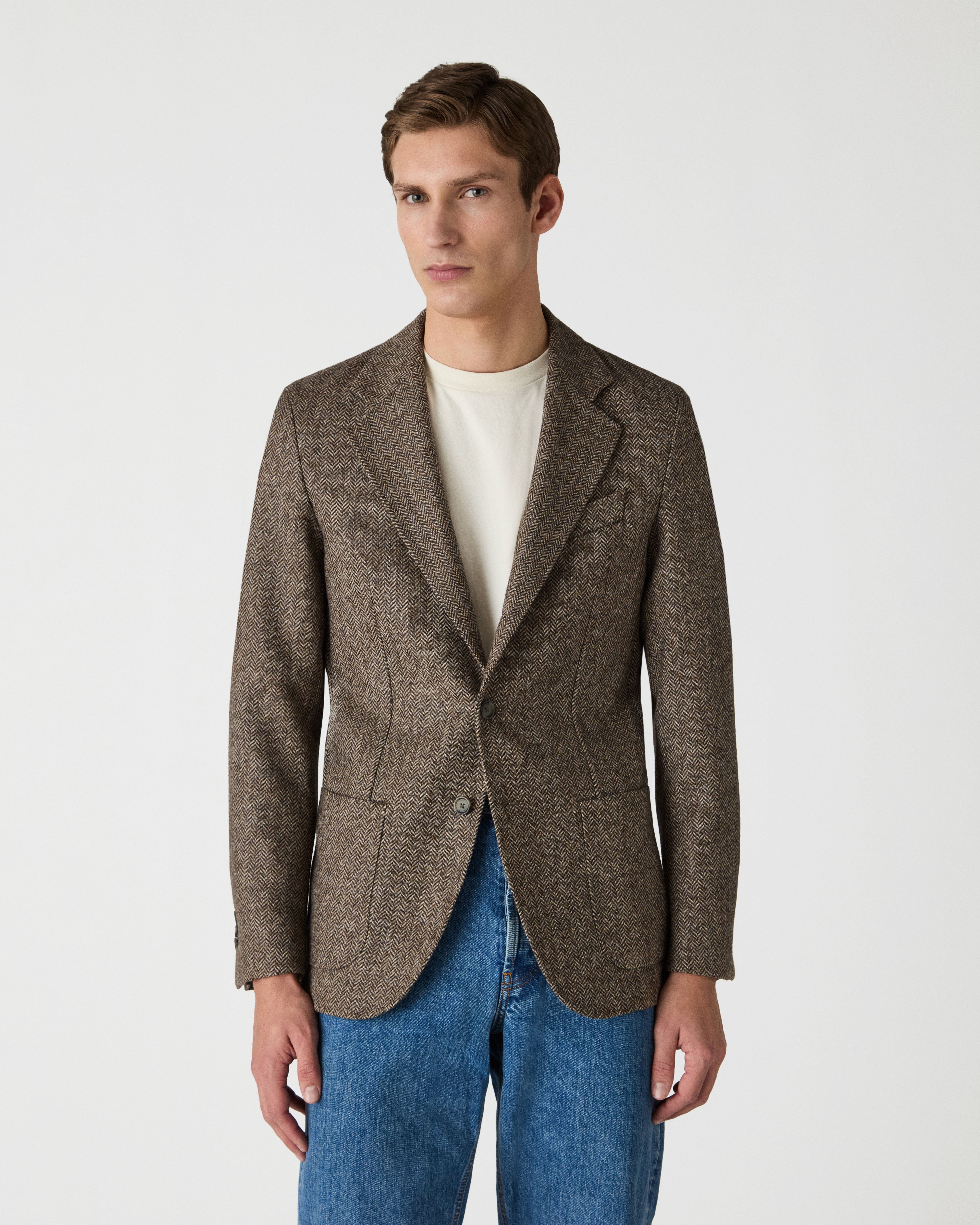 Dante Unlined Tweed jacket - Oatmeal – Berg & Berg