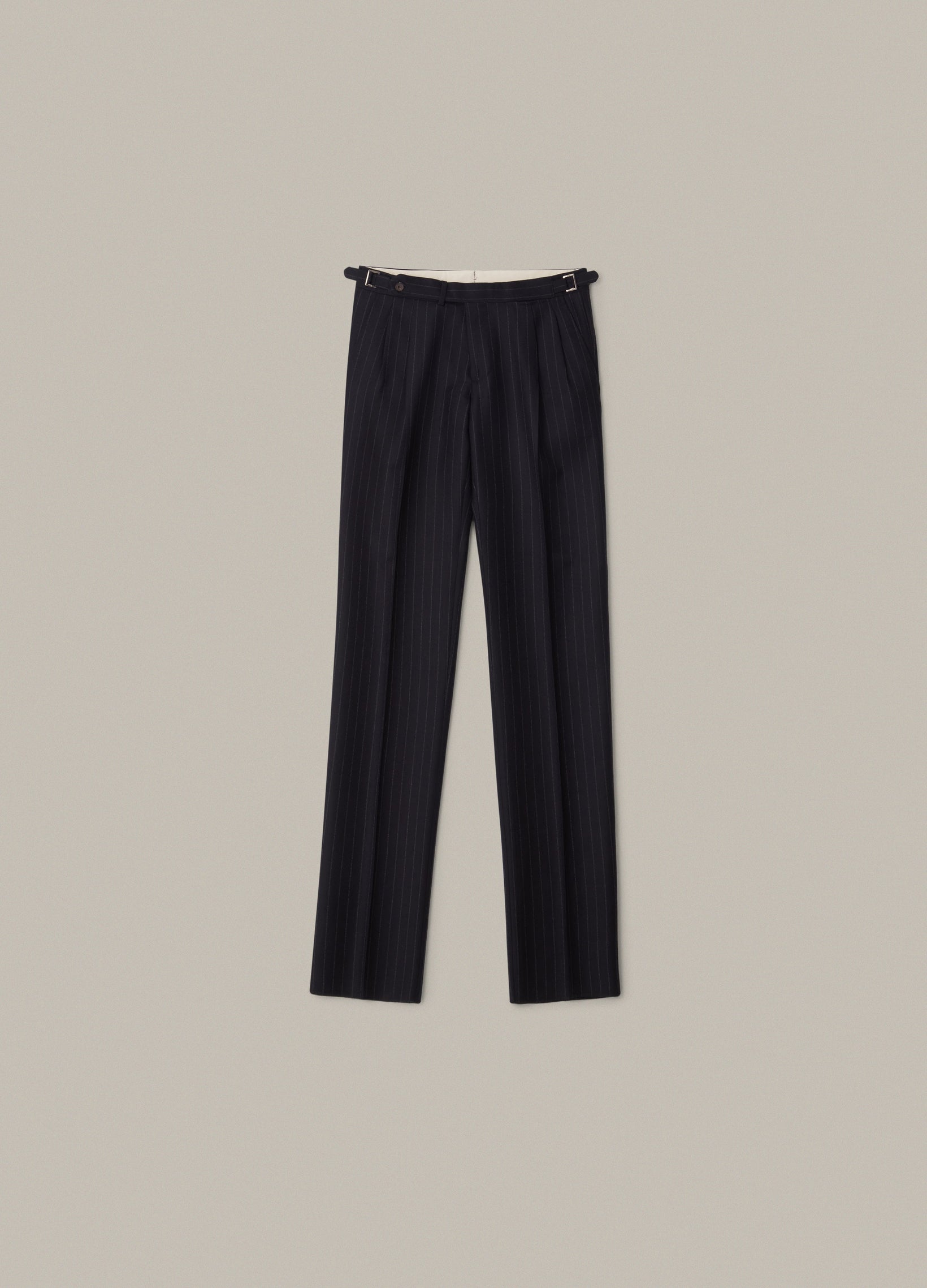 Antonio Chalk Stripe Trousers - Navy Berg & Berg