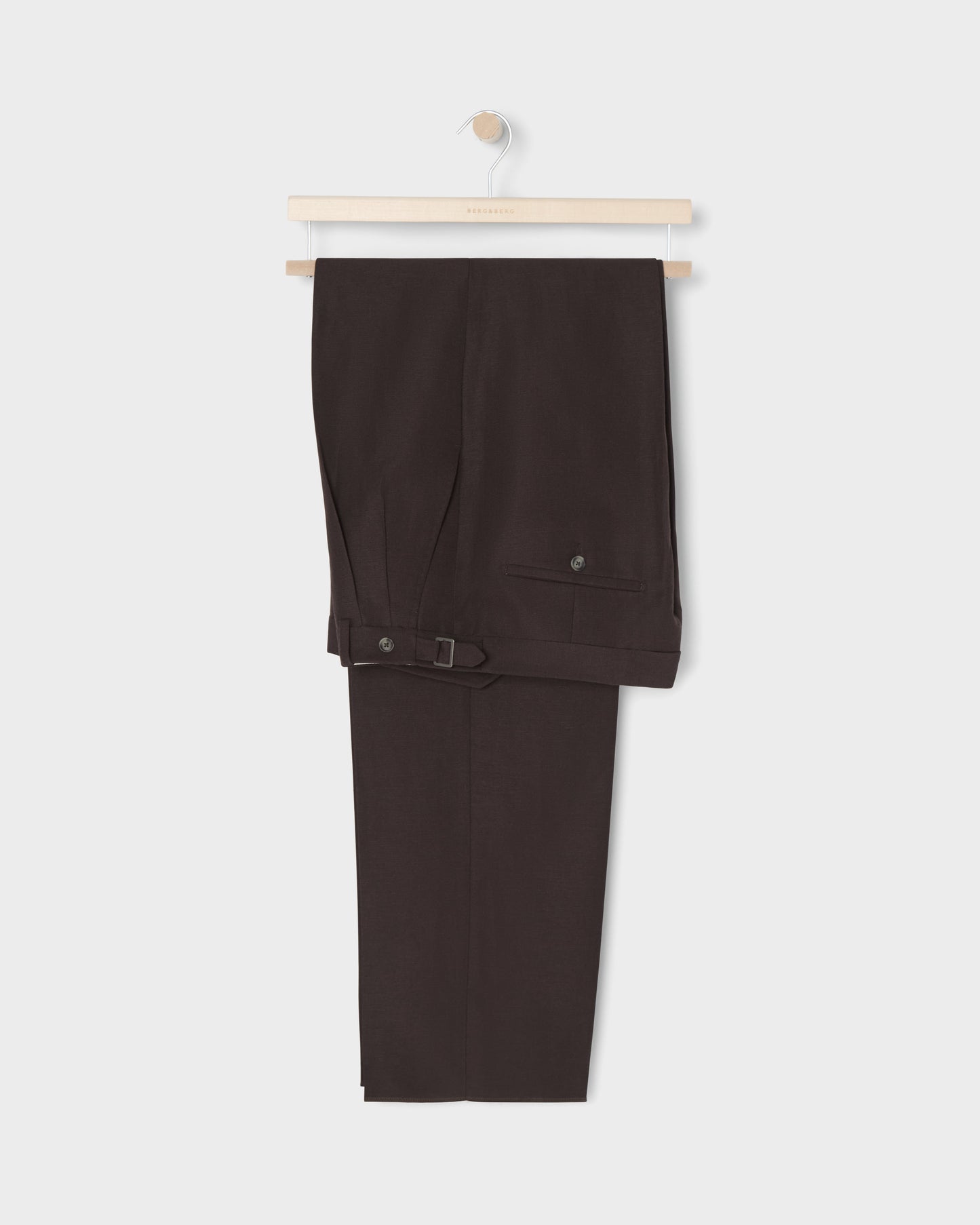 August Wool/Linen Trousers - Brown Berg & Berg