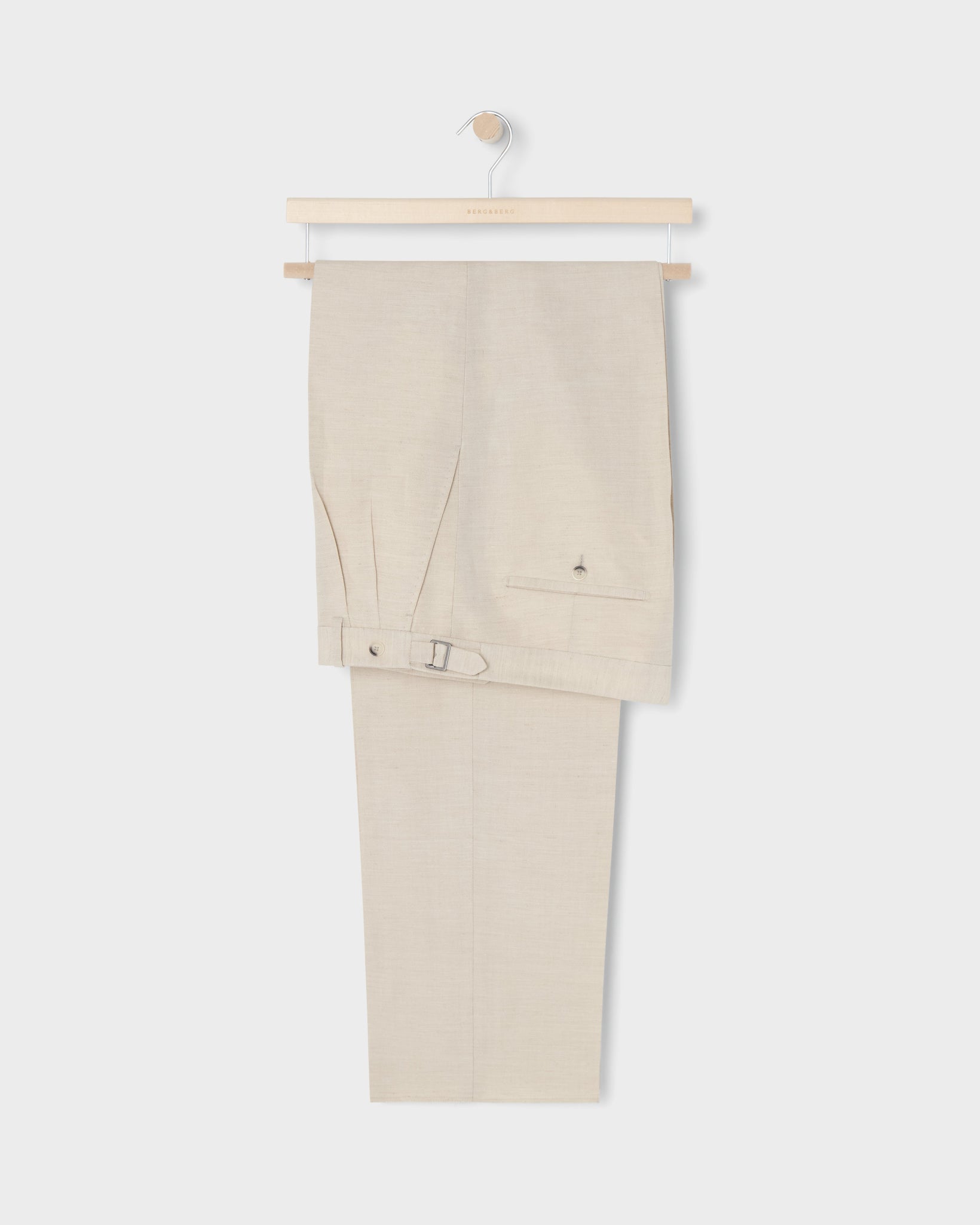 August Wool/Linen Trousers - Sand Berg & Berg
