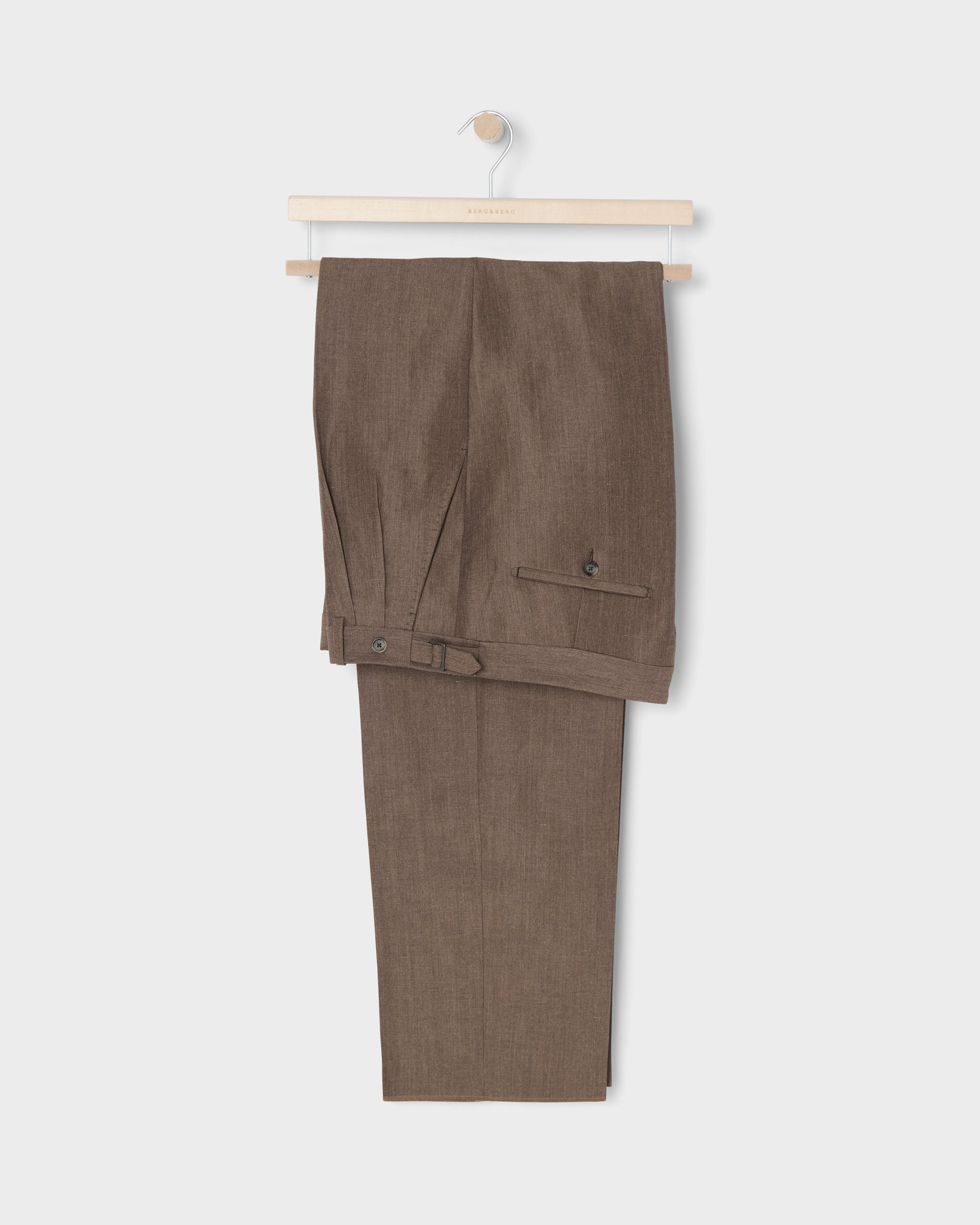 August Wool/Linen Trousers - Taupe Berg & Berg