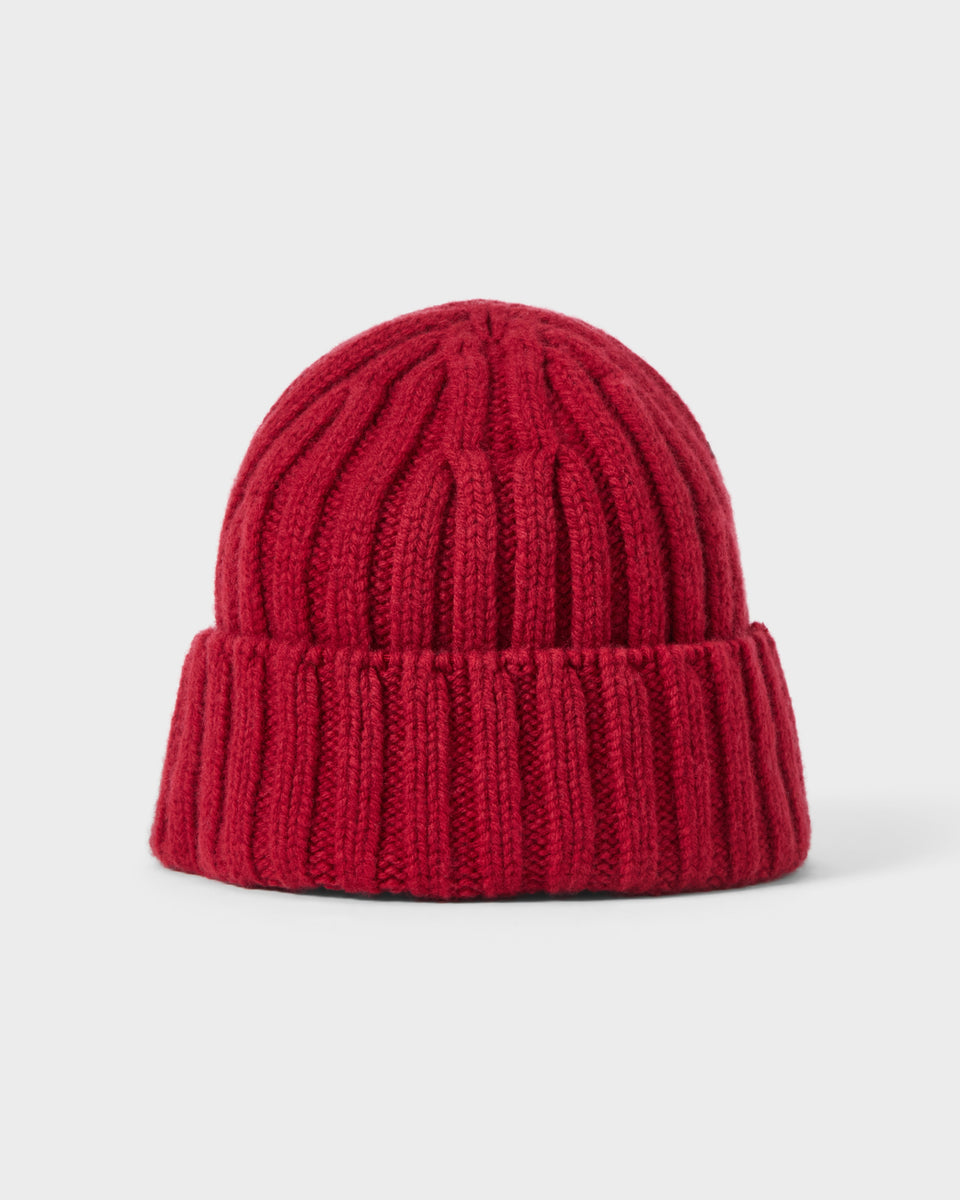 Åke Merino/Cashmere Knit Hat - Signal Red Berg & Berg