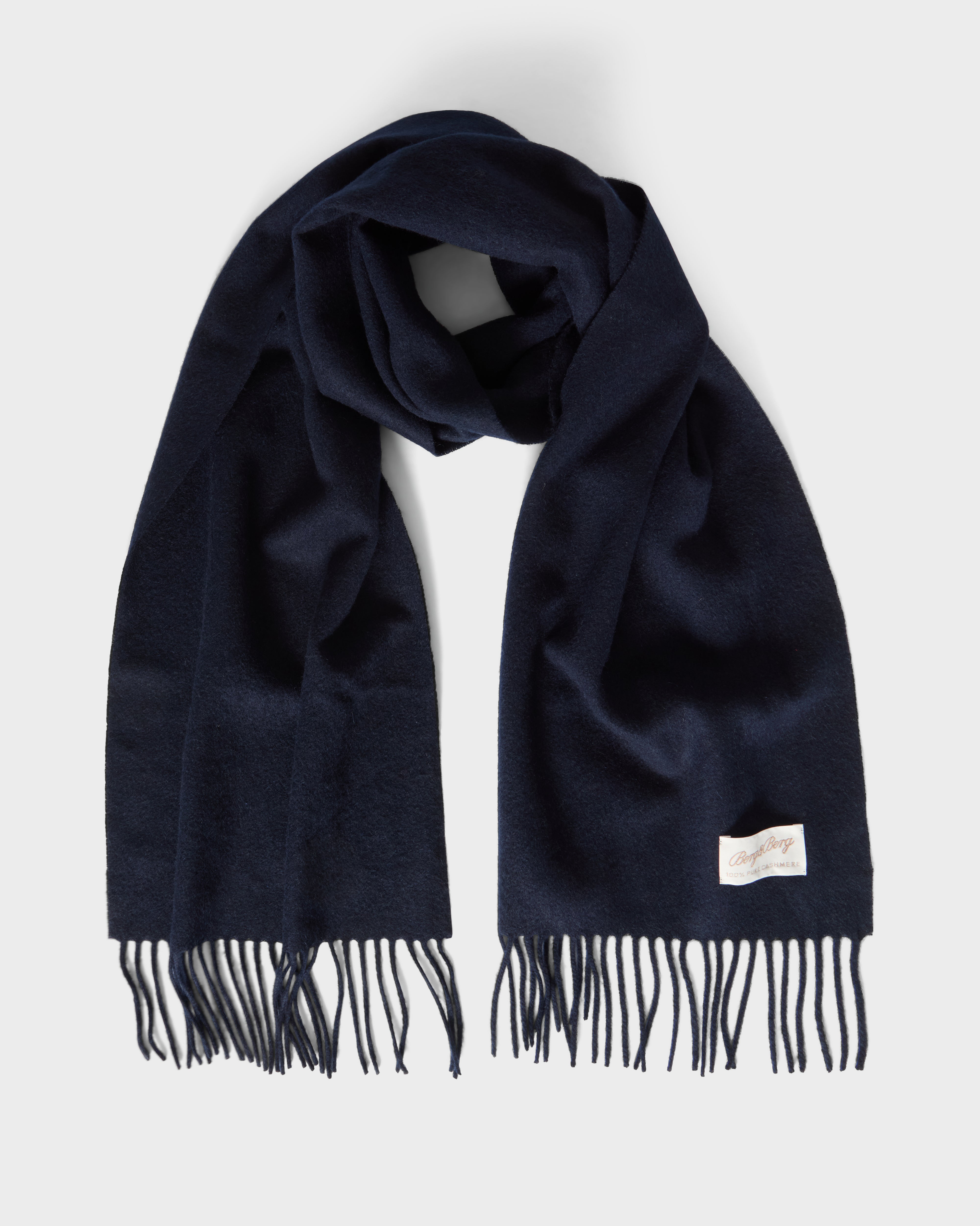 Cashmere Scarf - Navy Berg & Berg