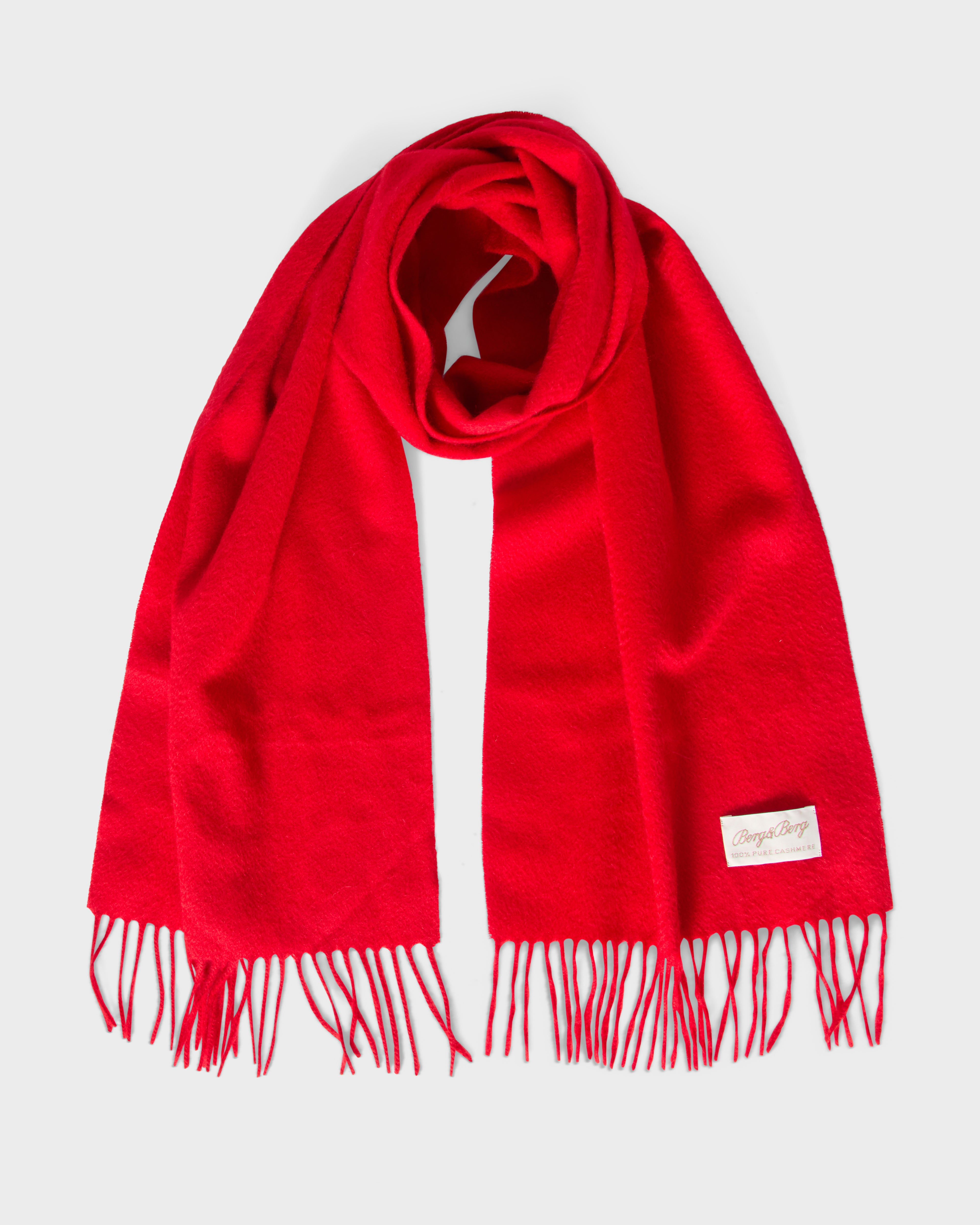 Cashmere Scarf - Barn Red Berg & Berg