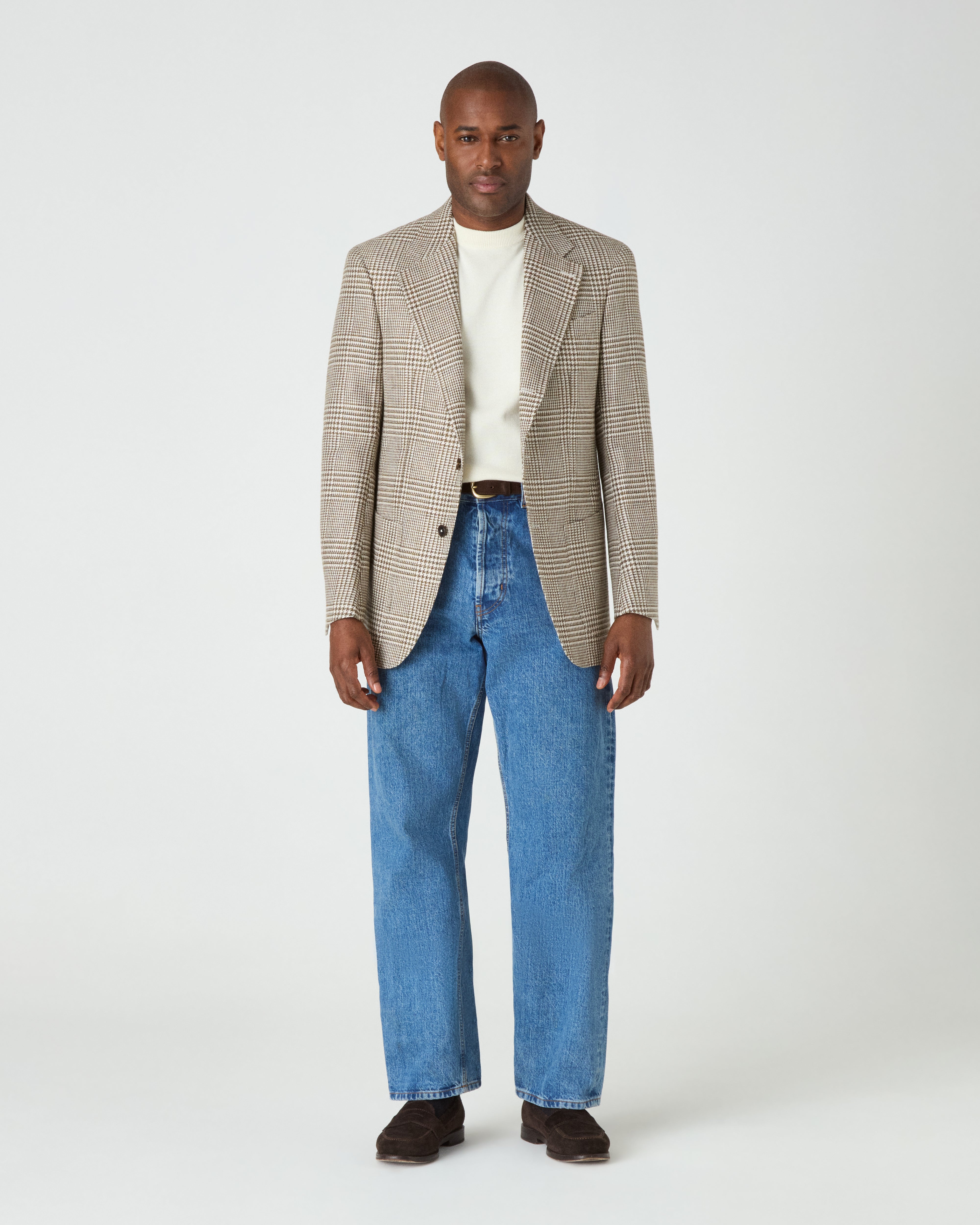 Dag Sport Summer Tweed Jacket - Moss/Ecru Berg & Berg