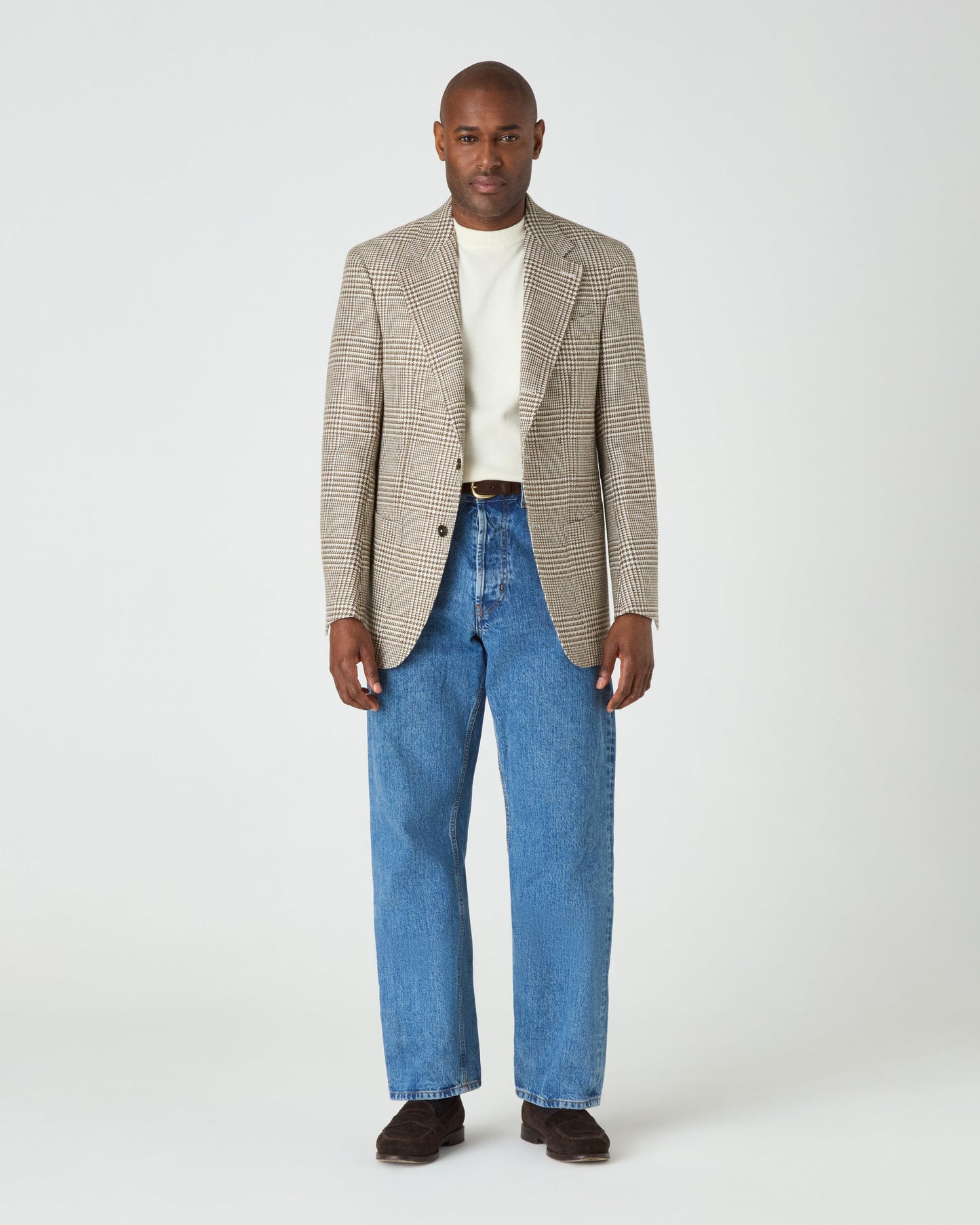 Dag Sport Summer Tweed Jacket - Moss/Ecru Berg & Berg
