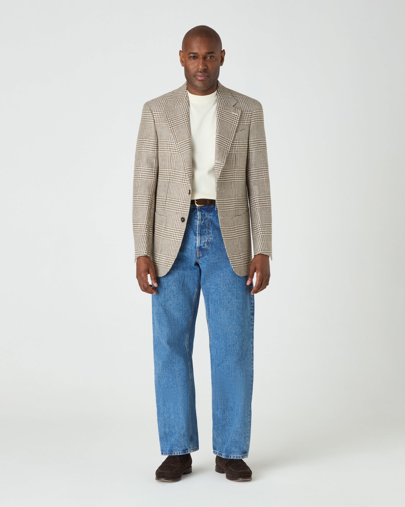 Dag Sport Summer Tweed Jacket - Moss/Ecru Berg & Berg