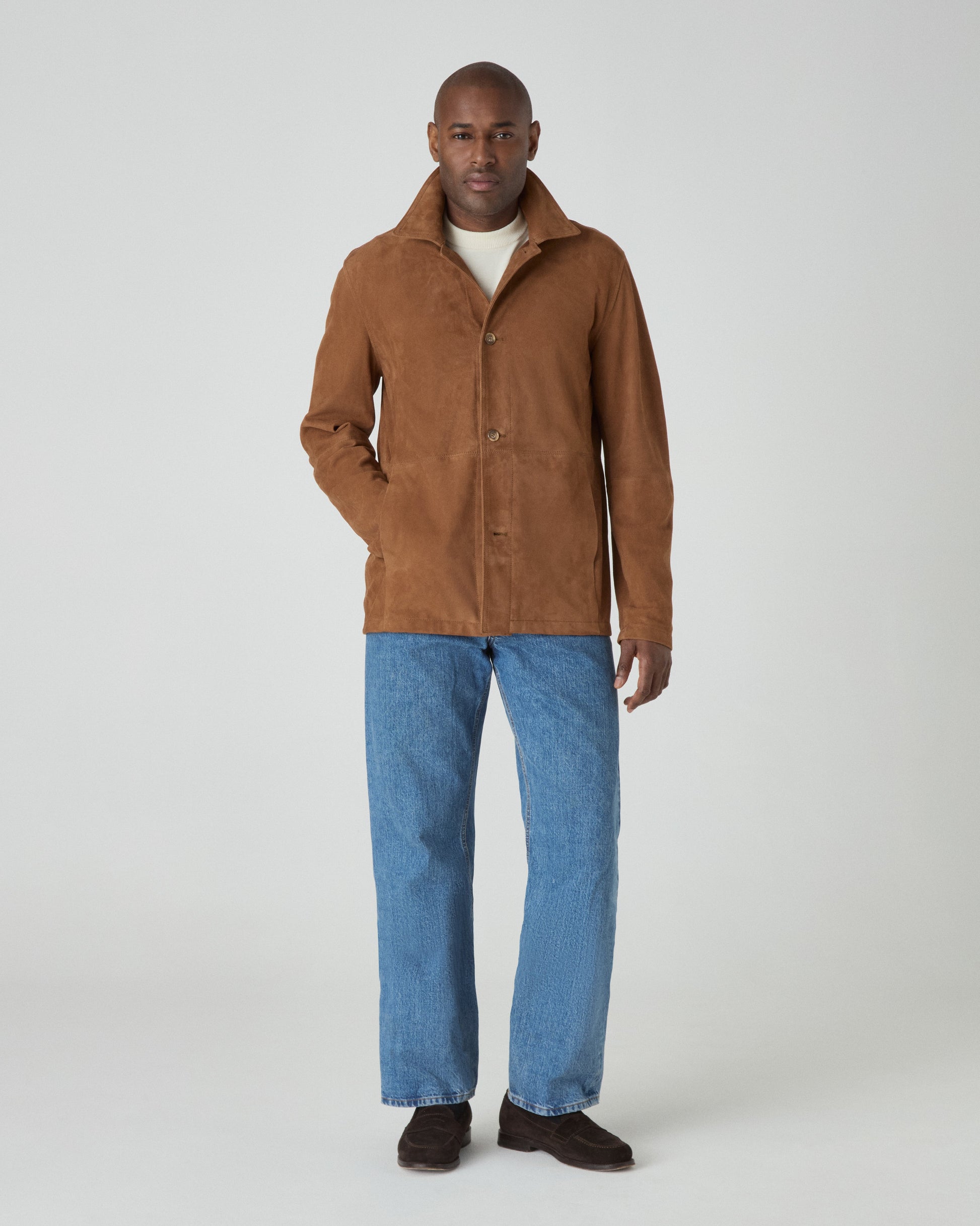 Noel Suede Jacket - Polo Brown Berg & Berg
