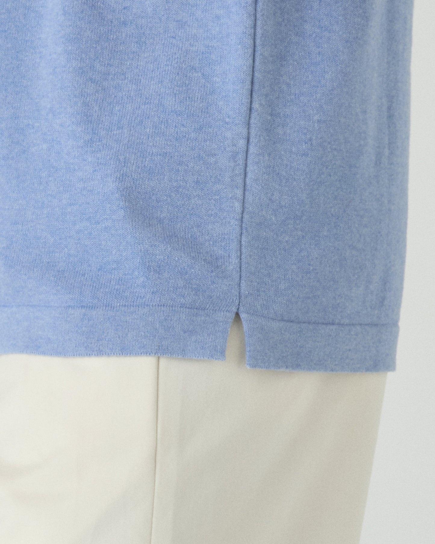 Bo Knitted T-Shirt - Powder Blue Berg & Berg