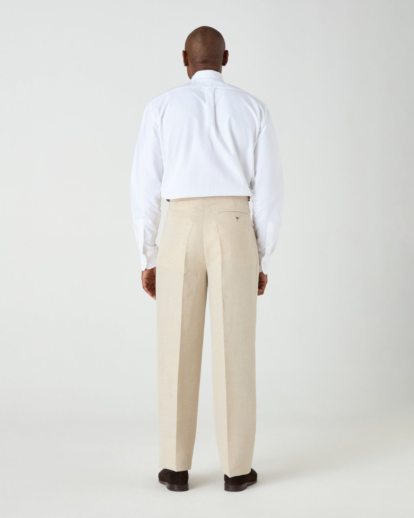 August Wool/Linen Trousers - Sand Berg & Berg