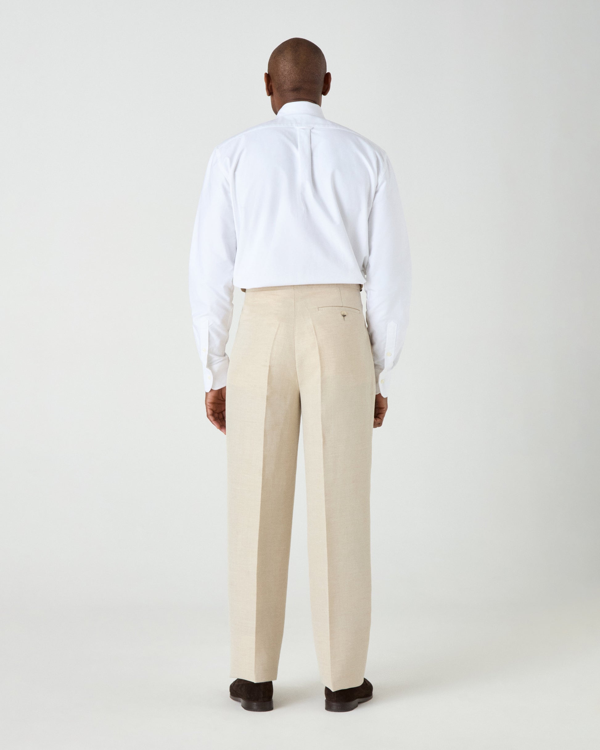 August Wool/Linen Trousers - Sand Berg & Berg