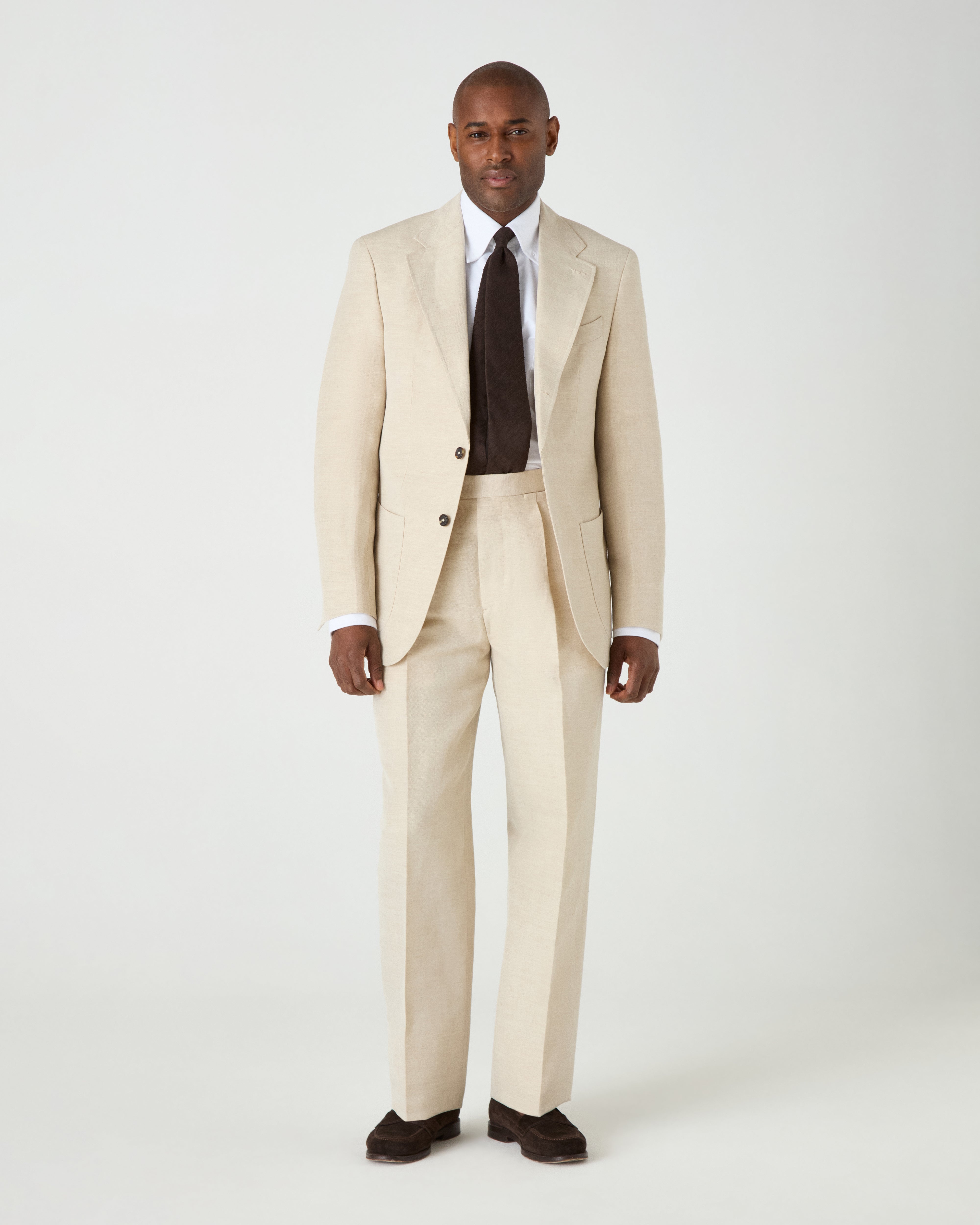Dag Sport Wool/Linen Suit Jacket - Sand | Berg & Berg