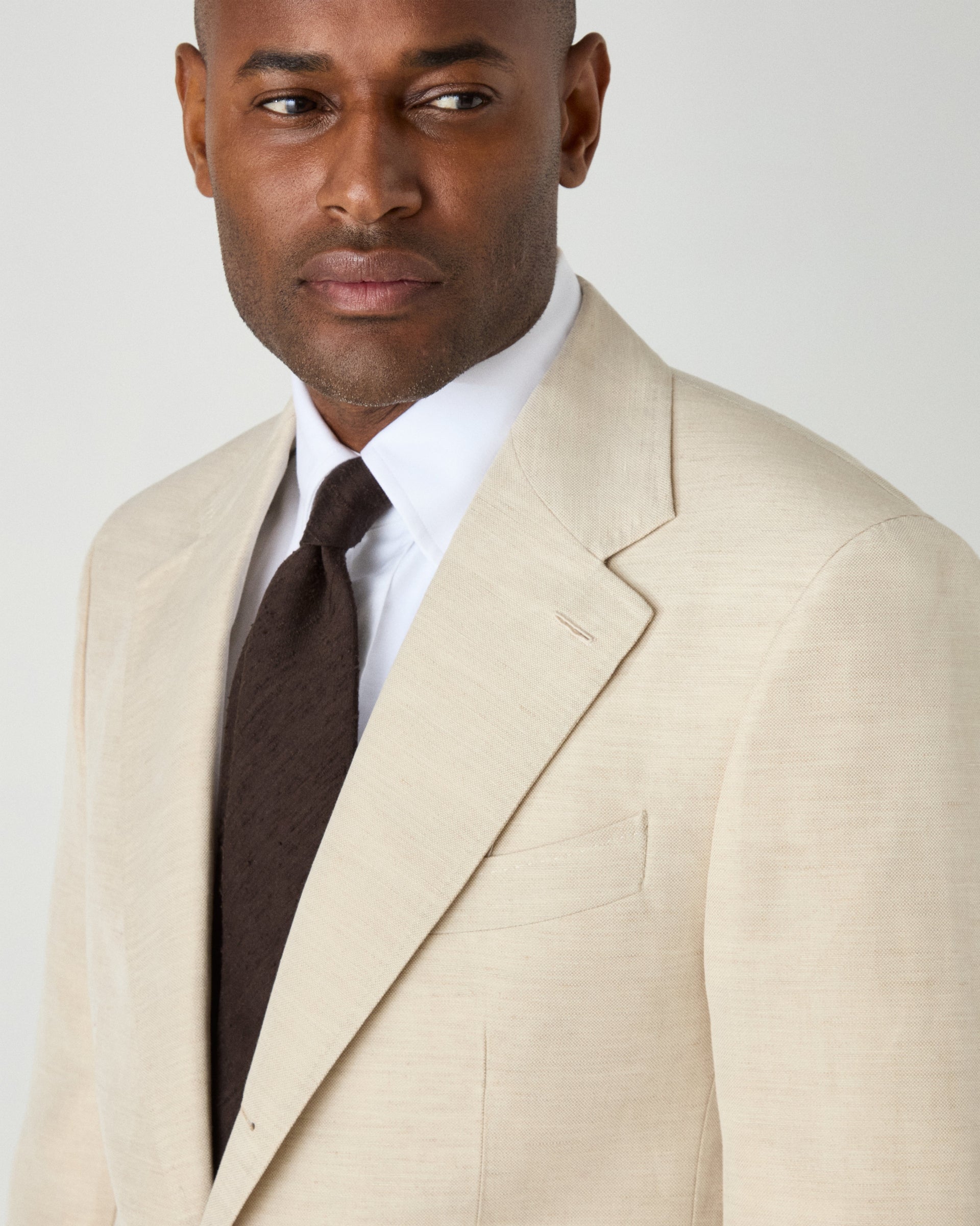 Dag Sport Wool/Linen Suit Jacket - Sand | Berg & Berg