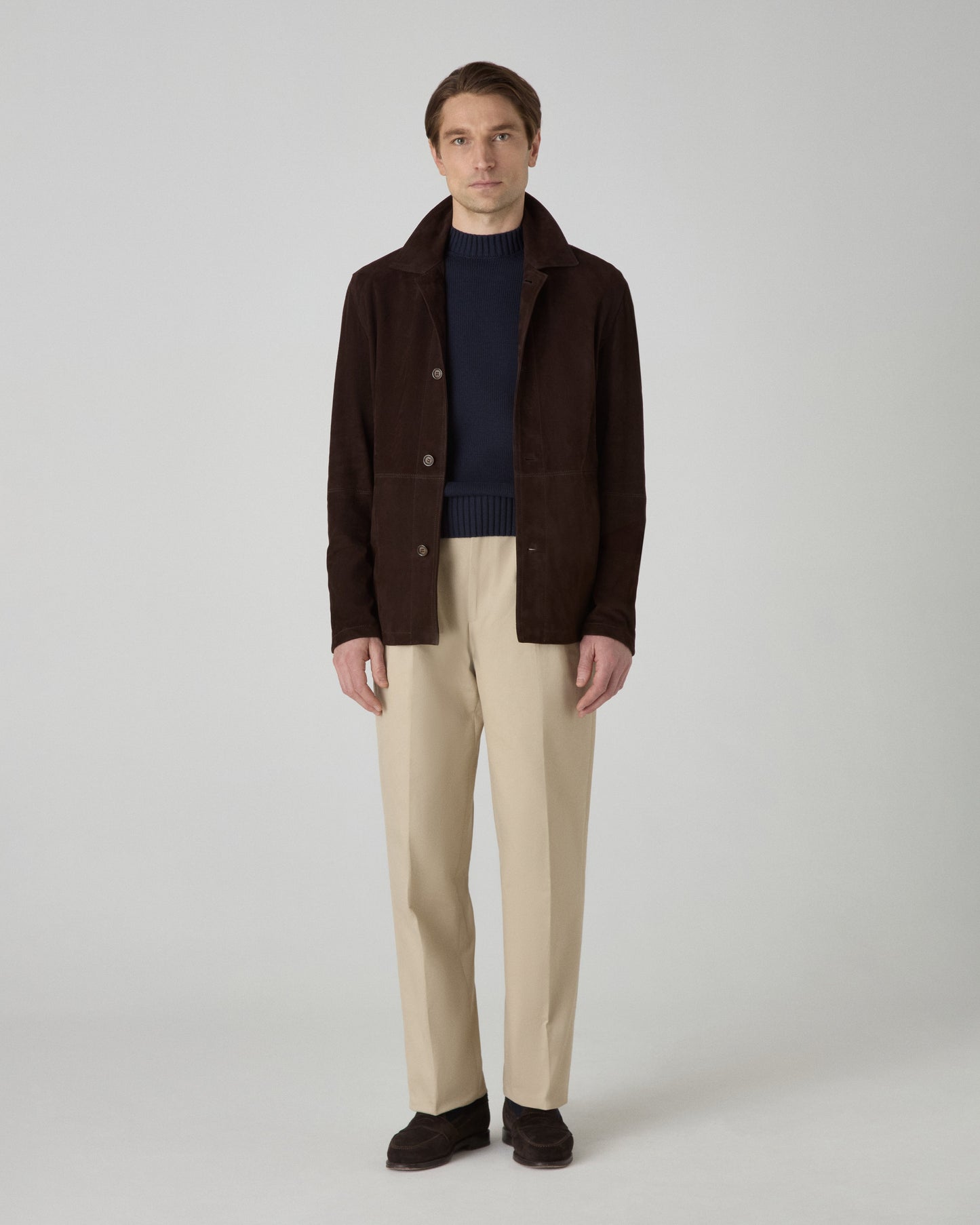 Noel Suede Jacket - Chocolate Brown Berg & Berg